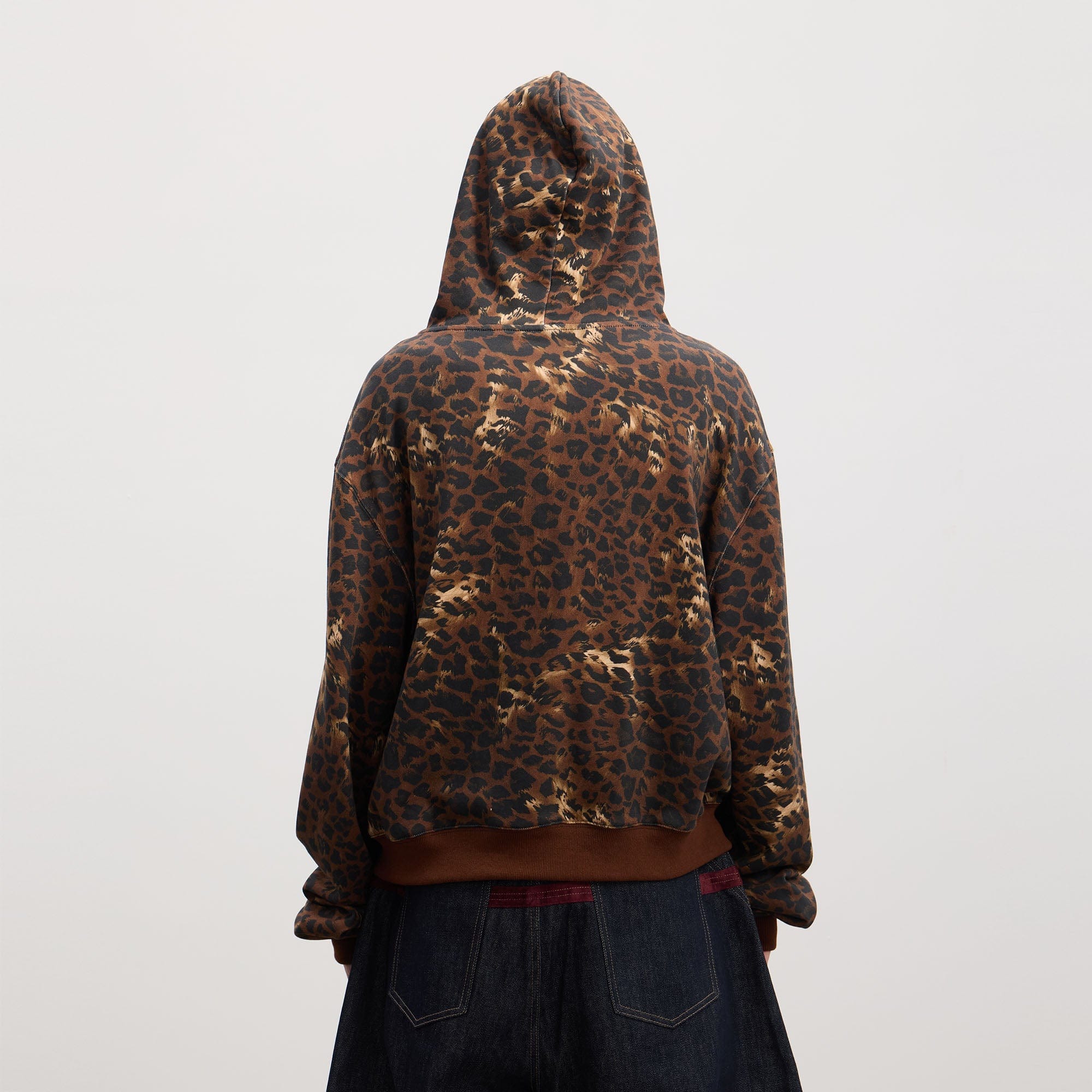 DND4DES Cartoon Rhinestone Leopard Zip-Up Hoodie, premium urban and streetwear designers apparel on PROJECTISR.com, DND4DES