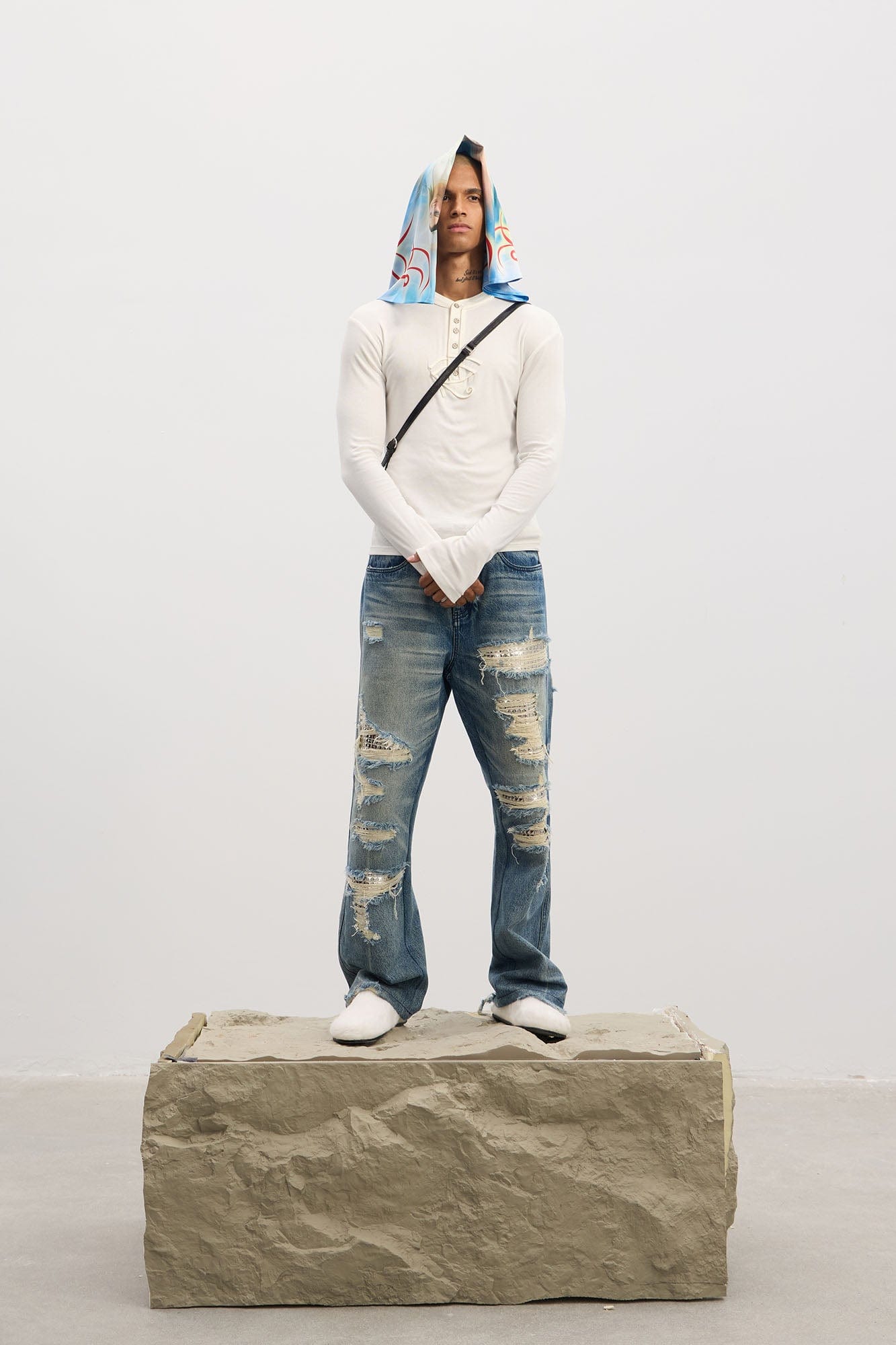 DND4DES Eye of Horus Henley Long-Sleeve Tee, premium urban and streetwear designers apparel on PROJECTISR.com, DND4DES
