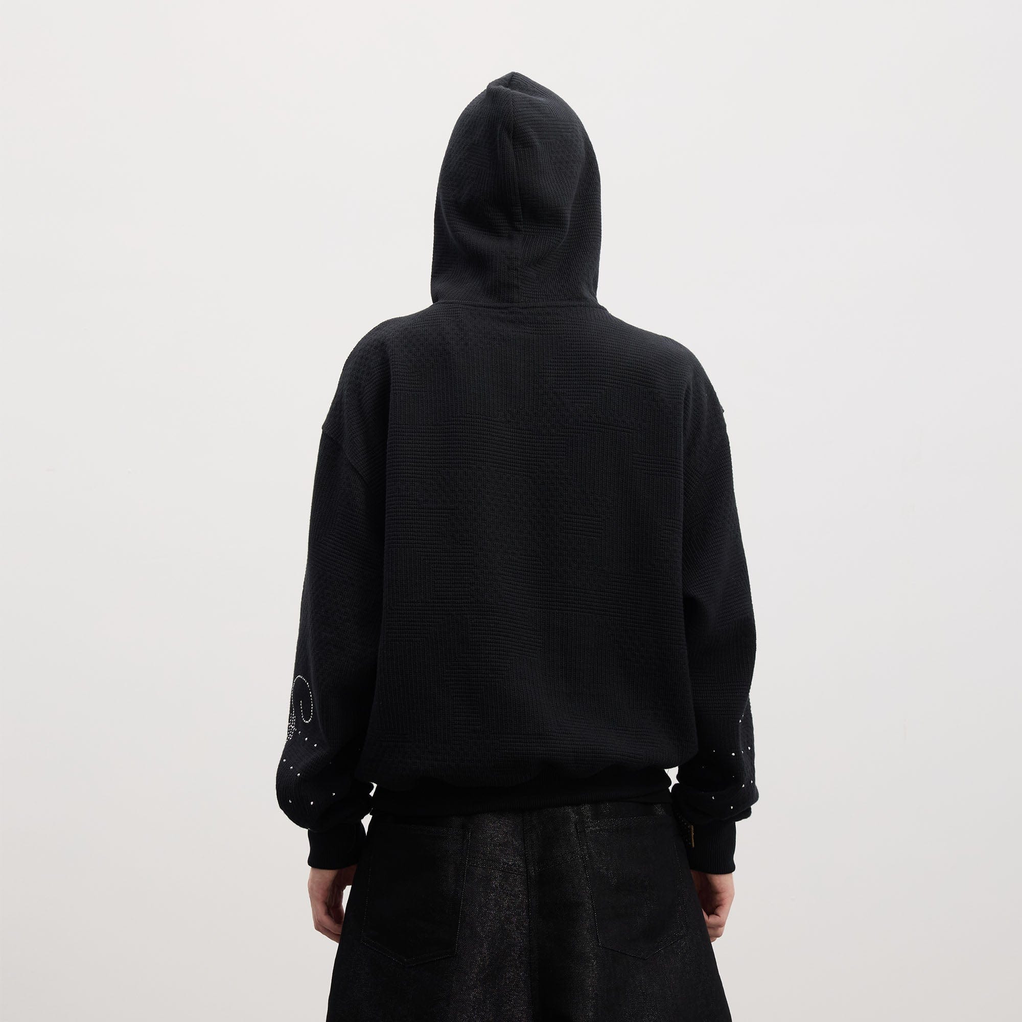 DND4DES Virgin Mary Graphic Rhinestone Hoodie, premium urban and streetwear designers apparel on PROJECTISR.com, DND4DES