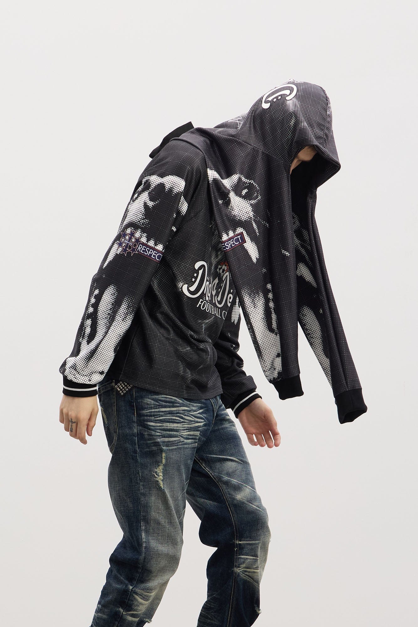 DND4DES Raging Hounds Football Jersey, premium urban and streetwear designers apparel on PROJECTISR.com, DND4DES