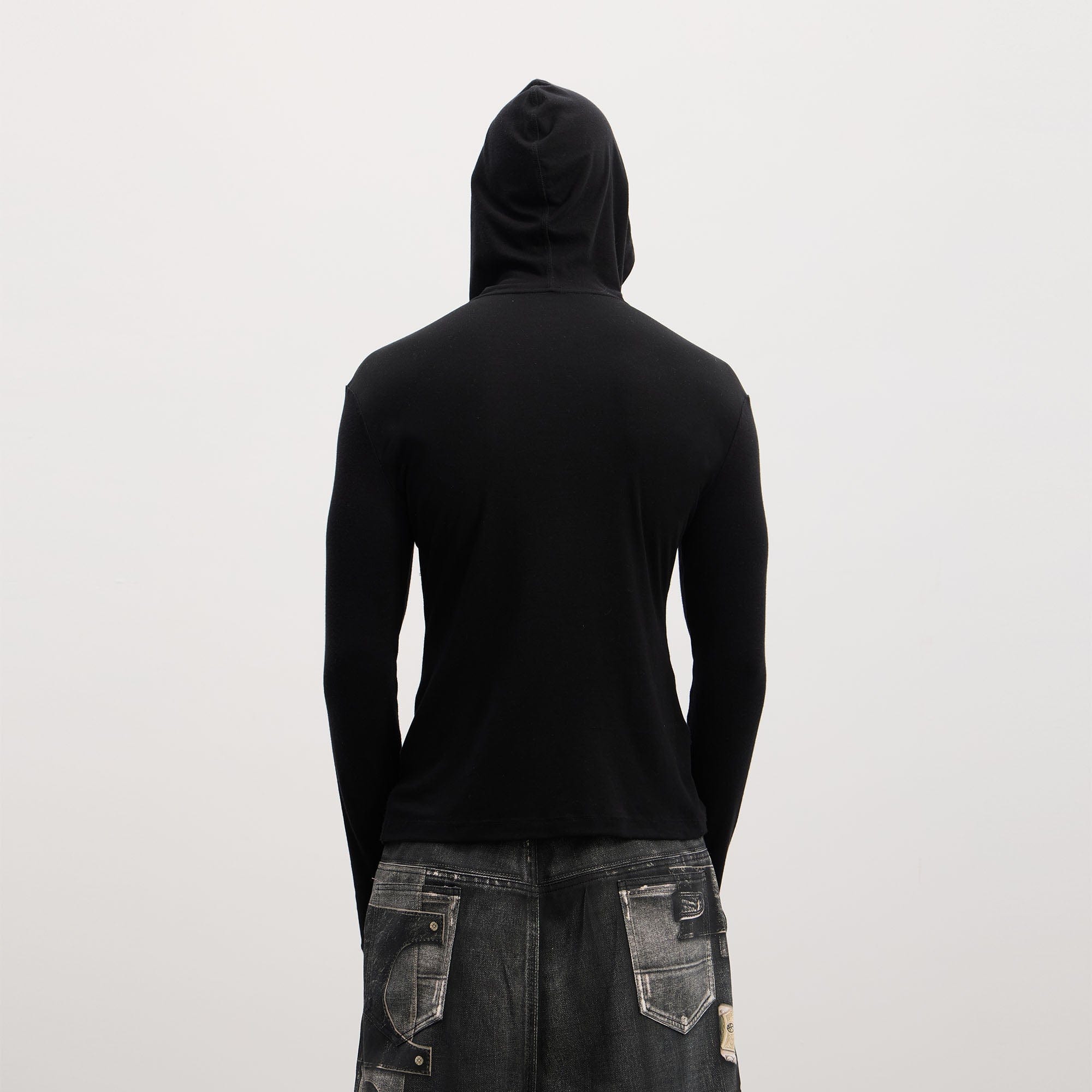 DND4DES Gothic Graphic Slim Zip-Up Hoodie, premium urban and streetwear designers apparel on PROJECTISR.com, DND4DES