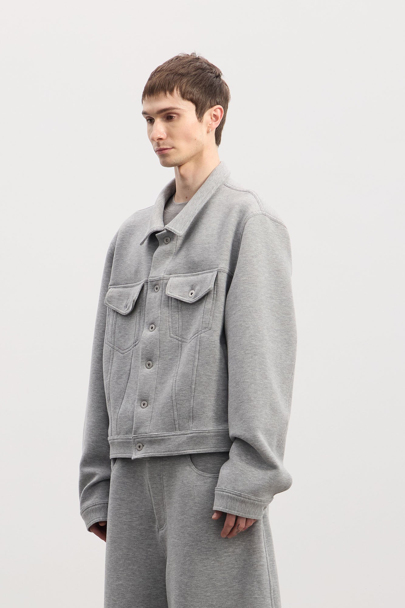 DND4DES Wool-Blend Button-Up Utility Jacket, premium urban and streetwear designers apparel on PROJECTISR.com, DND4DES