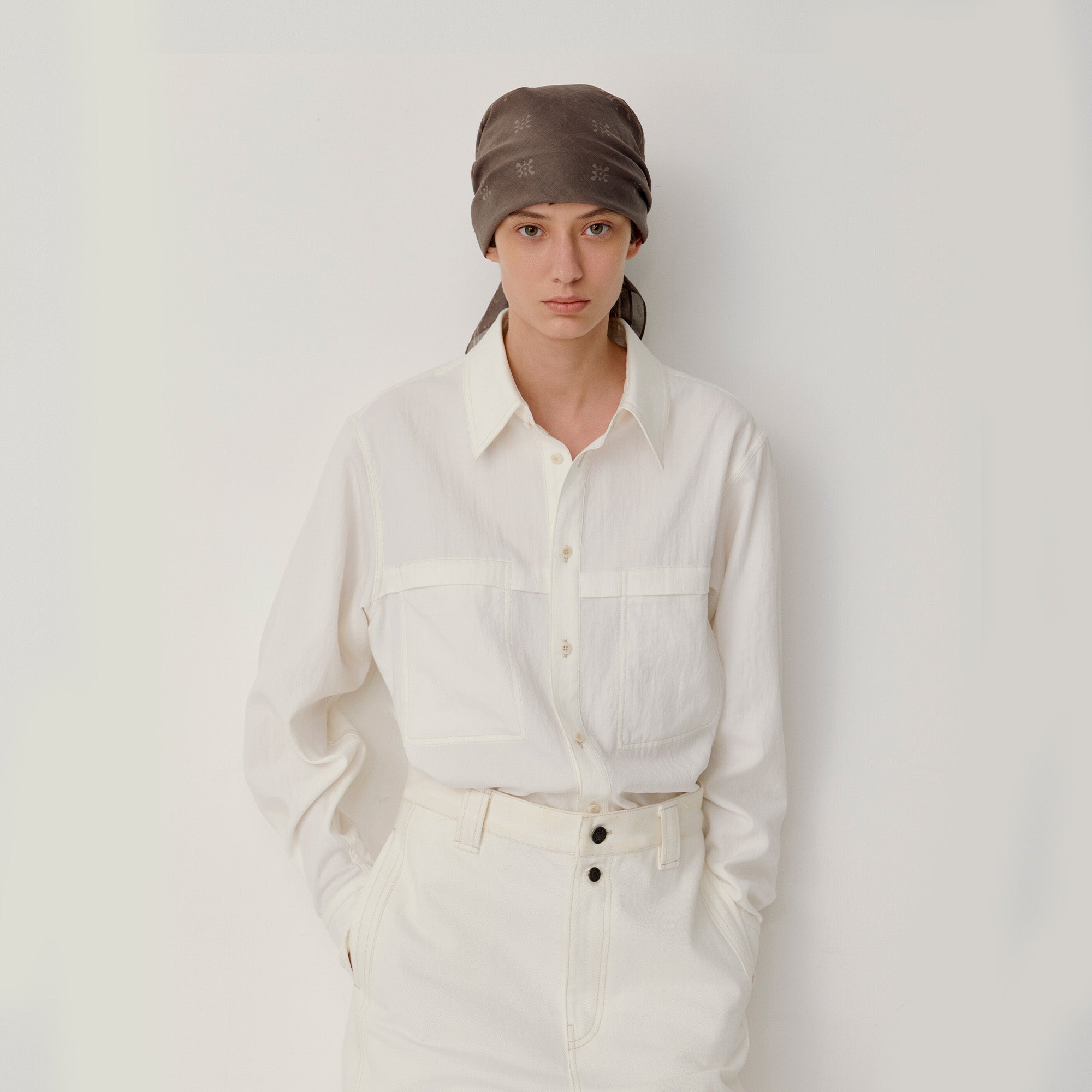 OPICLOTH Minimal Stitch Tencel-Blend Shirt, premium urban and streetwear designers apparel on PROJECTISR.com, OPICLOTH