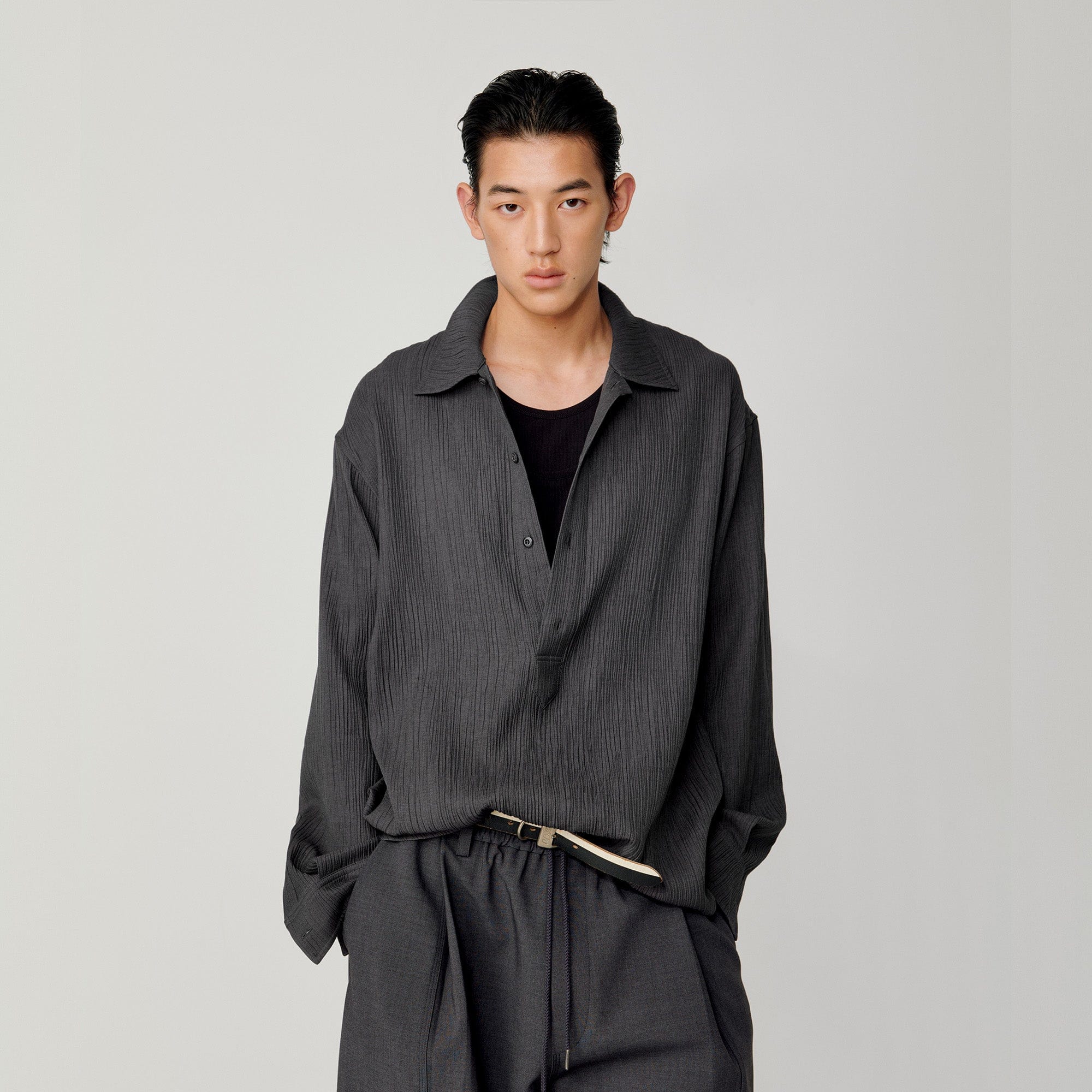 OPICLOTH Essential Crinkled Pullover, premium urban and streetwear designers apparel on PROJECTISR.com, OPICLOTH