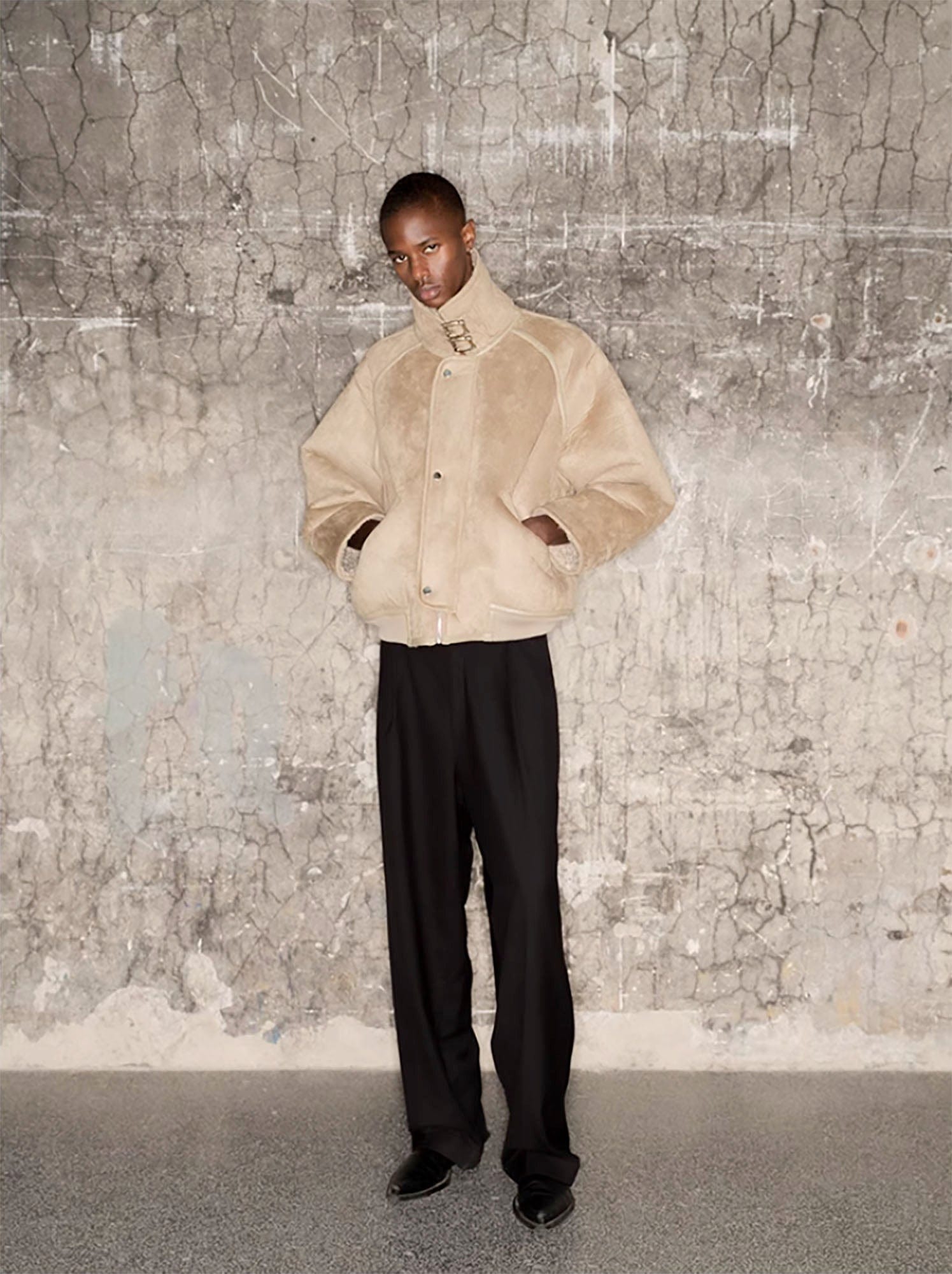 TRIANGLE PROJECT Essential Wool-Blended Oversized Trousers
