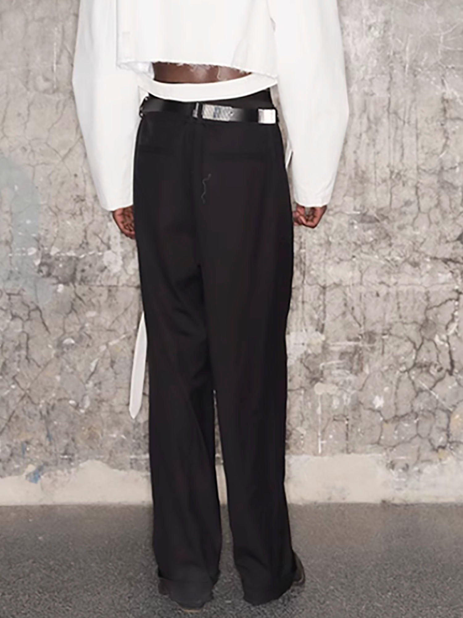 TRIANGLE PROJECT Essential Wool-Blended Oversized Trousers