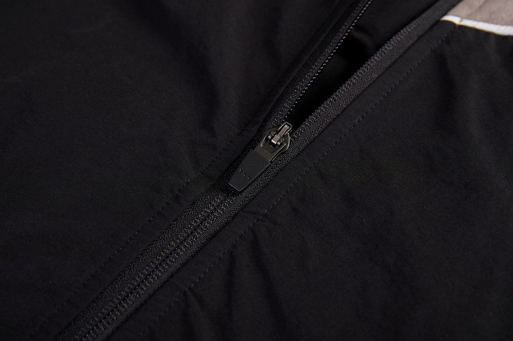 ERROR CODE ROBOT Diagonal Stripe Suede Track Half Jacket, premium urban and streetwear designers apparel on PROJECTISR.com, ERROR CODE ROBOT