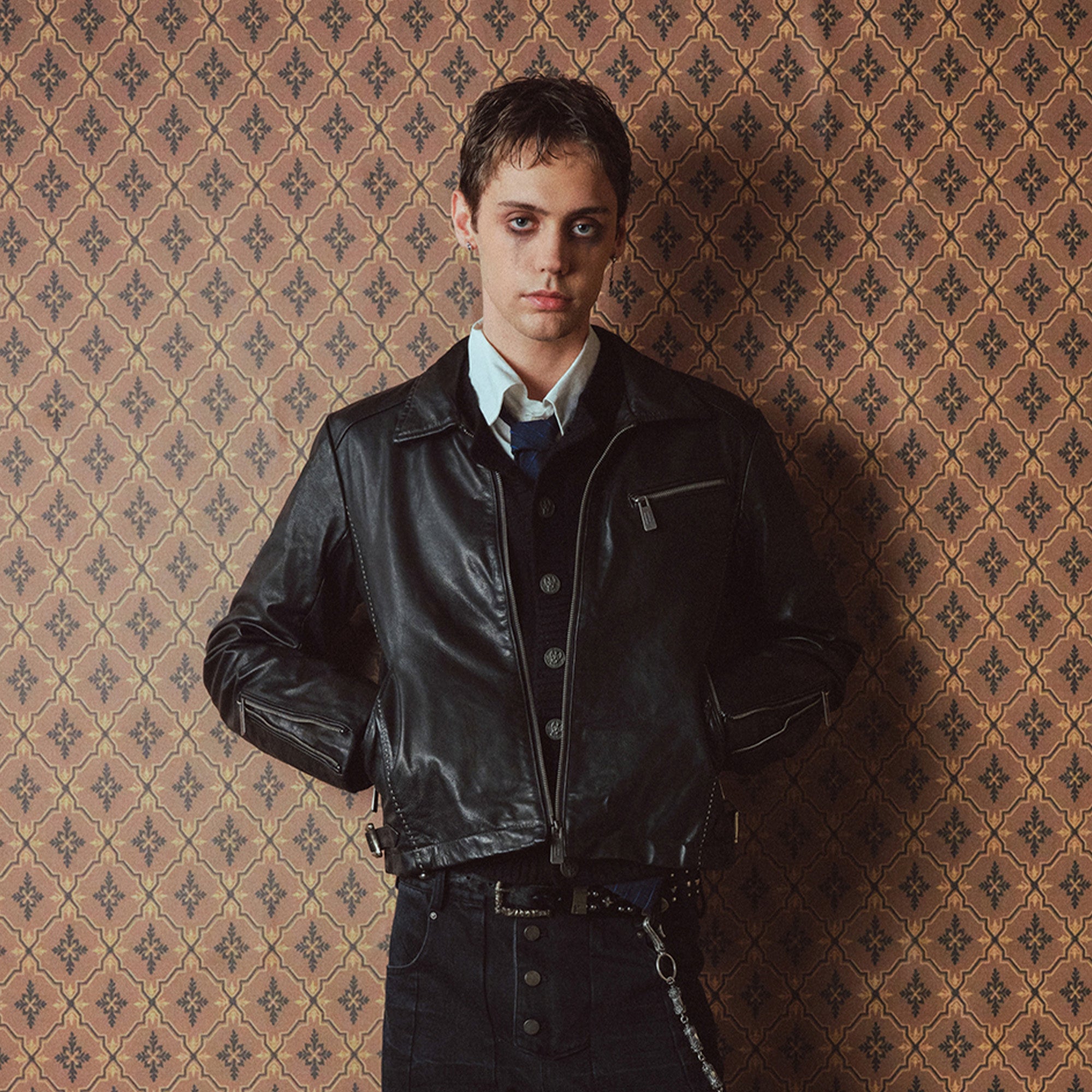 RICHILL Multi-Zipper Leather Cropped Jacket, premium urban and streetwear designers apparel on PROJECTISR.com, RICHILL