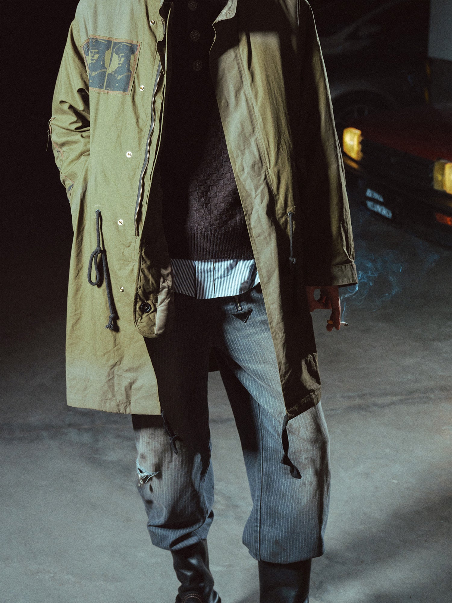 RICHILL Detachable Inner Liner Patch Parka, premium urban and streetwear designers apparel on PROJECTISR.com, RICHILL