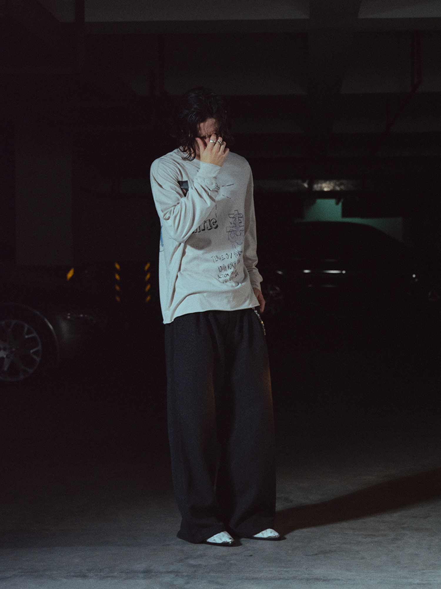 RICHILL Sketch Crewneck Long-Sleeve Tee, premium urban and streetwear designers apparel on PROJECTISR.com, RICHILL