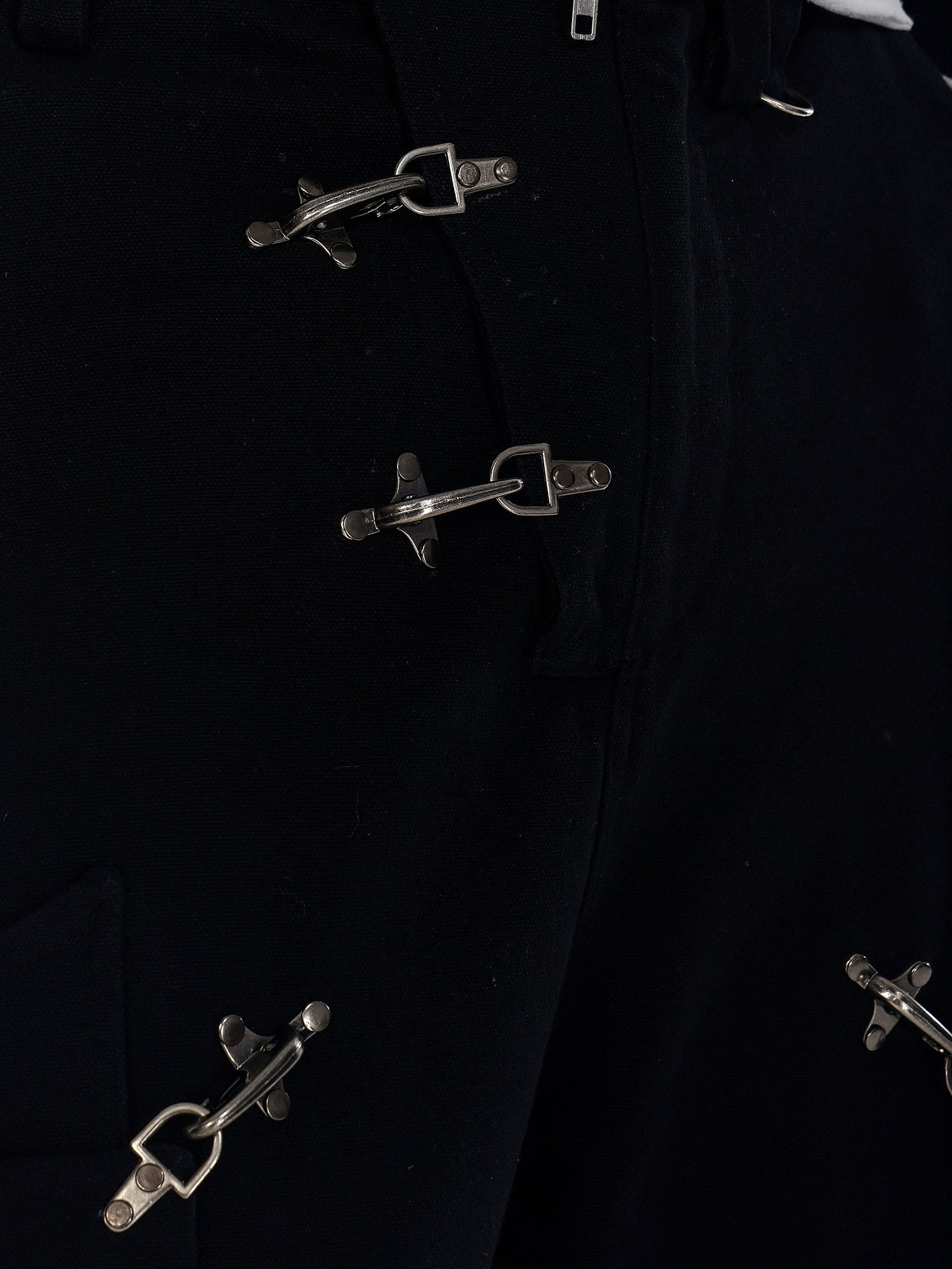 FLYERRER Detachable Faux-Fur Trim Cropped Jacket