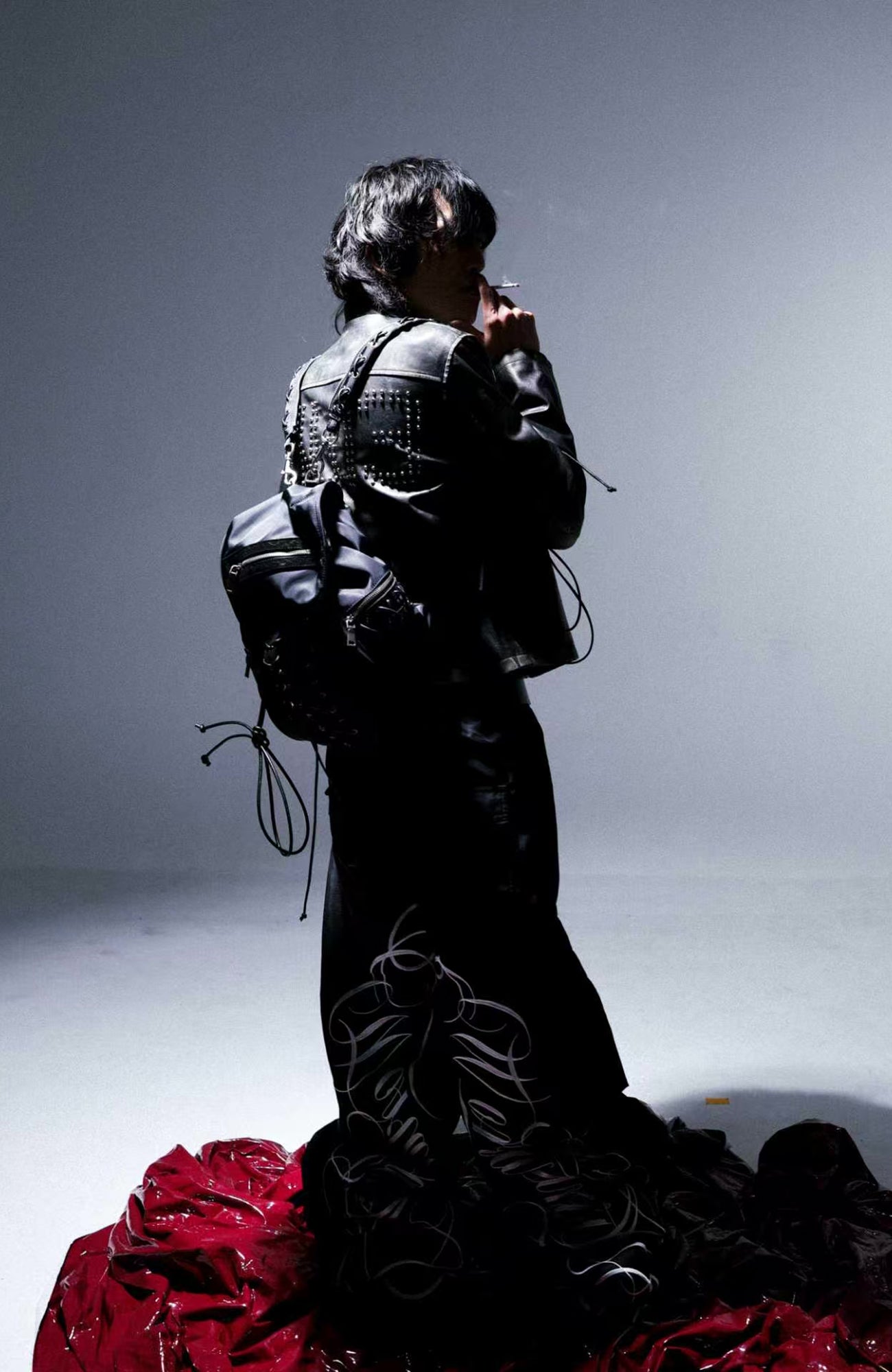 PCCVISION x GMK Perforated Strapped Nylon Backpack