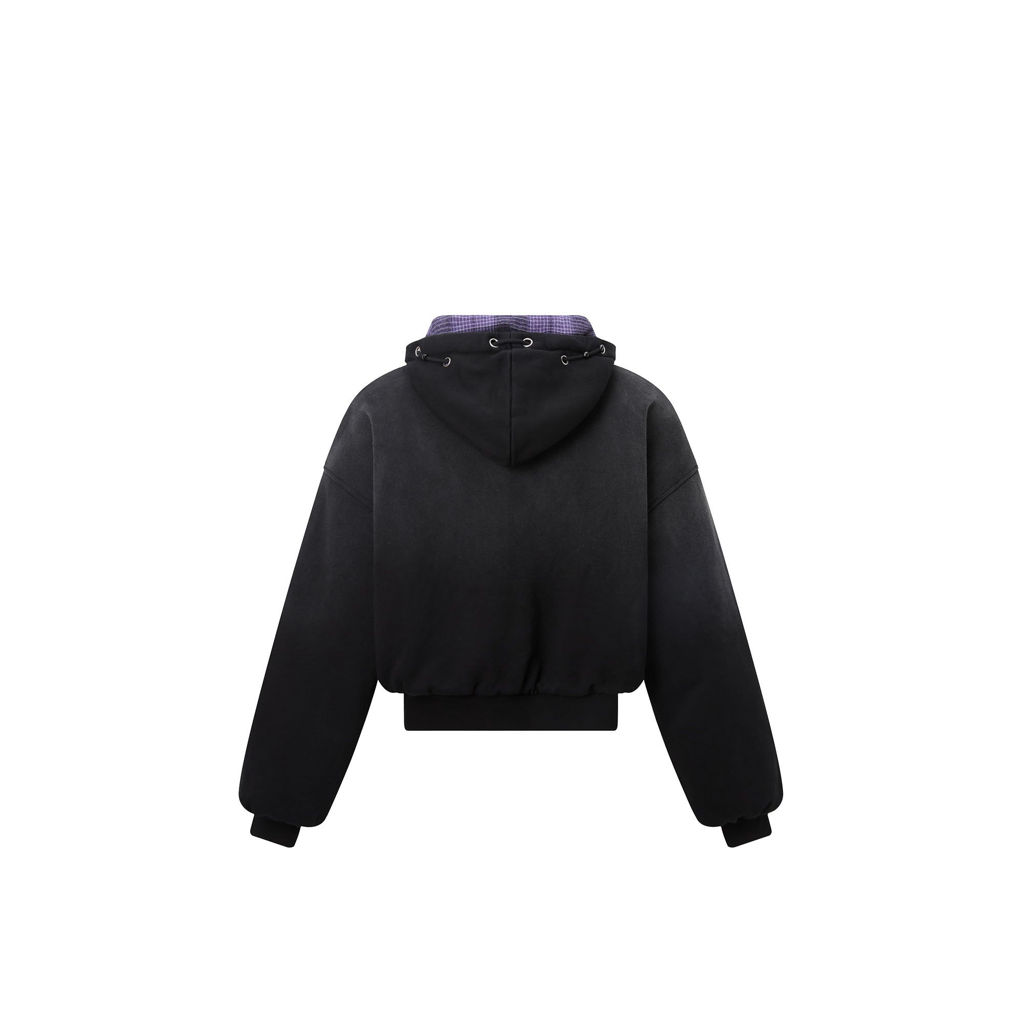 RECOVER ZONE Reversible Check & Solid Hoodie Jacket, premium urban and streetwear designers apparel on PROJECTISR.com, RECOVER ZONE