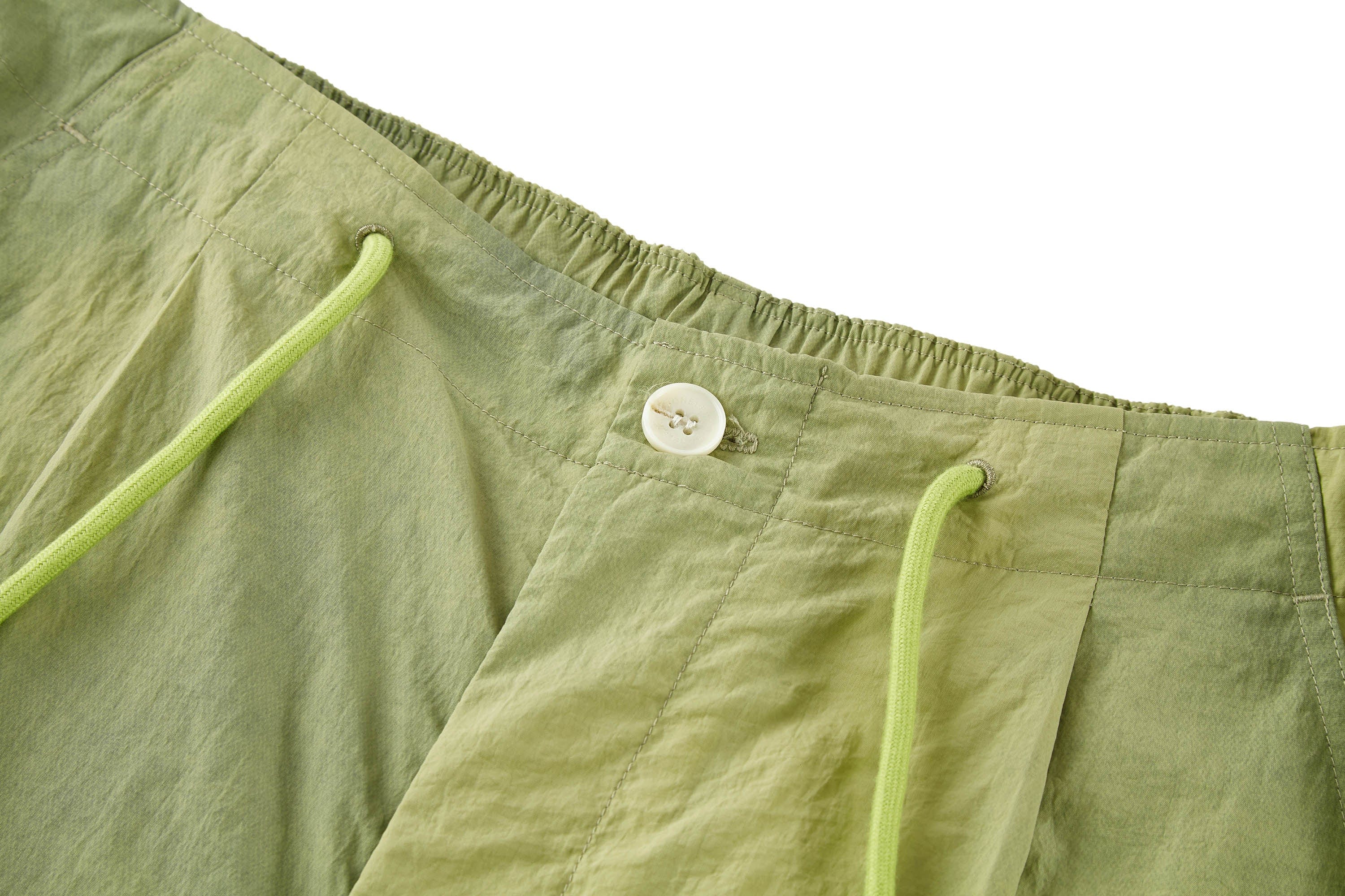 BONELESS Tie-Dye Crinkled Parachute Pants, premium urban and streetwear designers apparel on PROJECTISR.com, BONELESS