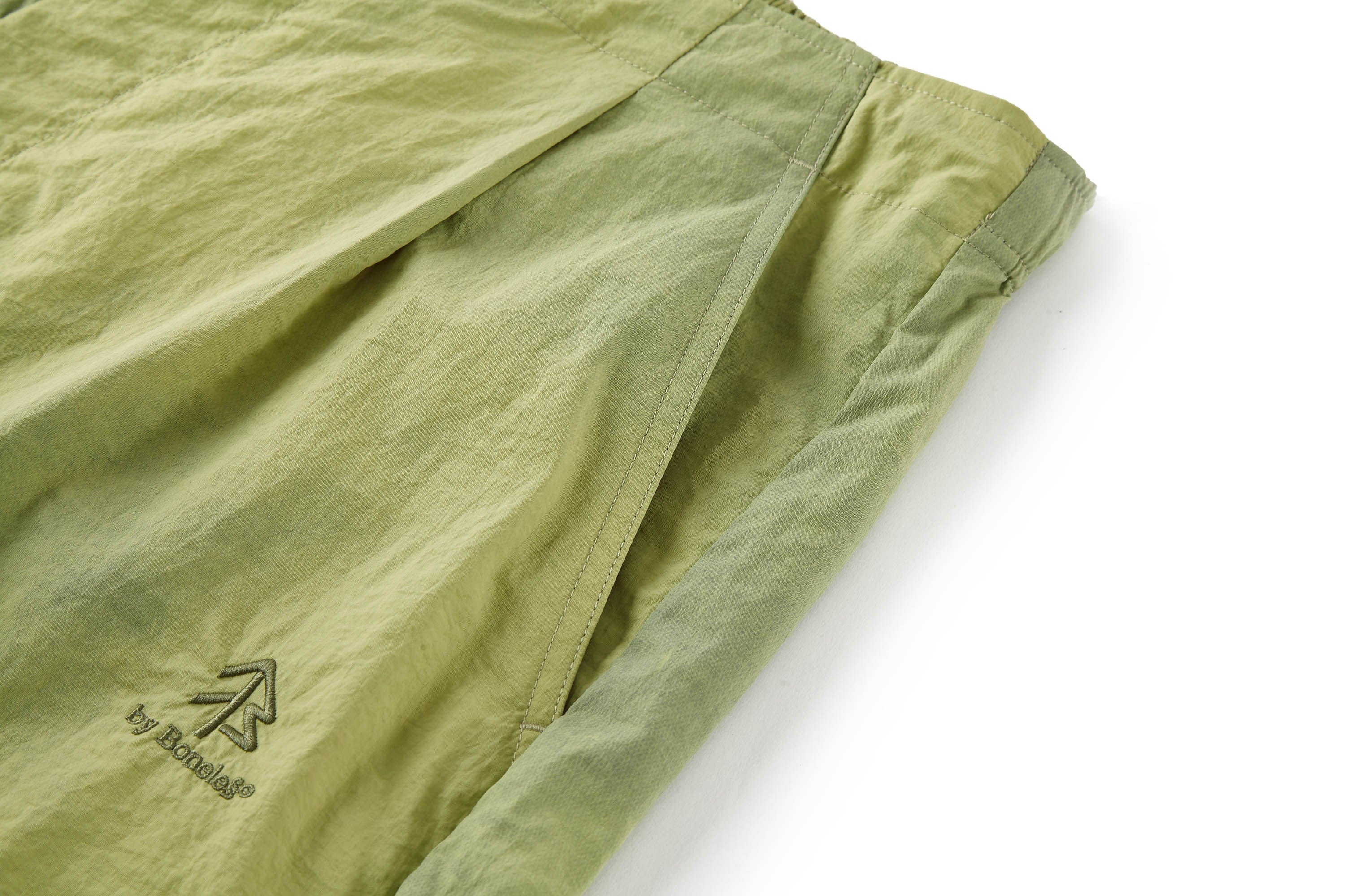 BONELESS Tie-Dye Crinkled Parachute Pants, premium urban and streetwear designers apparel on PROJECTISR.com, BONELESS