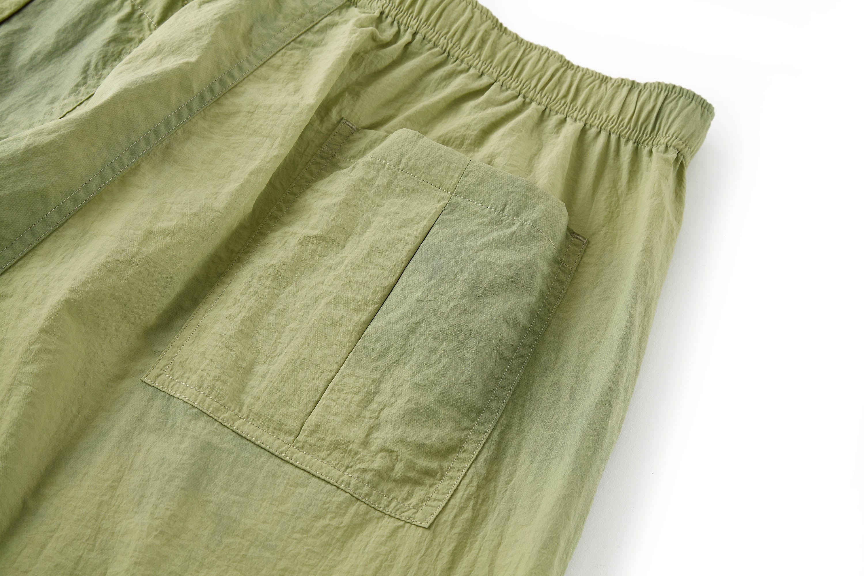 BONELESS Tie-Dye Crinkled Parachute Pants, premium urban and streetwear designers apparel on PROJECTISR.com, BONELESS