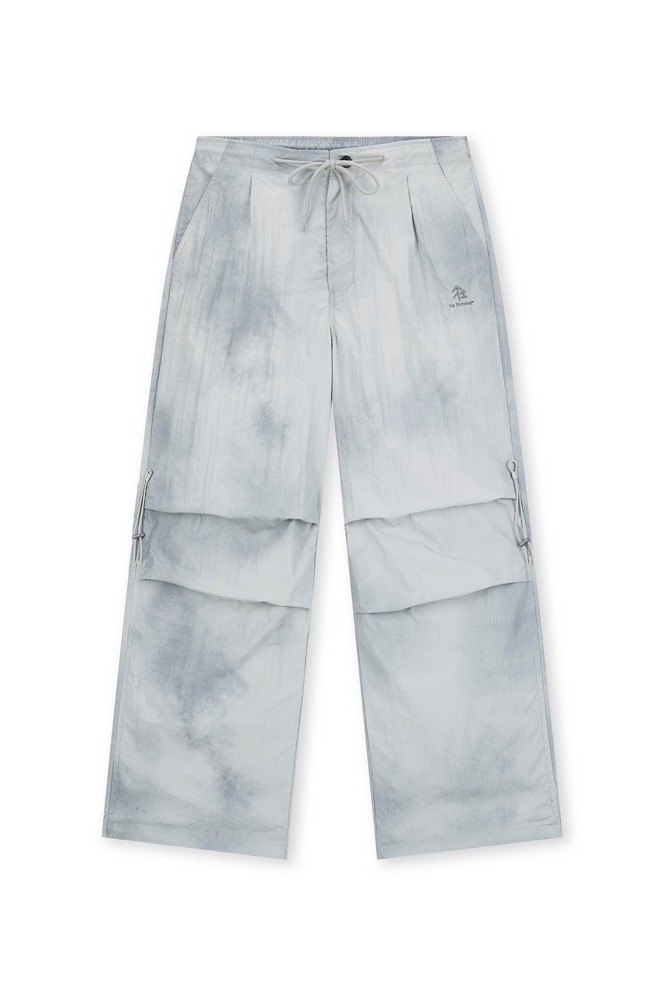 BONELESS Tie-Dye Crinkled Parachute Pants, premium urban and streetwear designers apparel on PROJECTISR.com, BONELESS