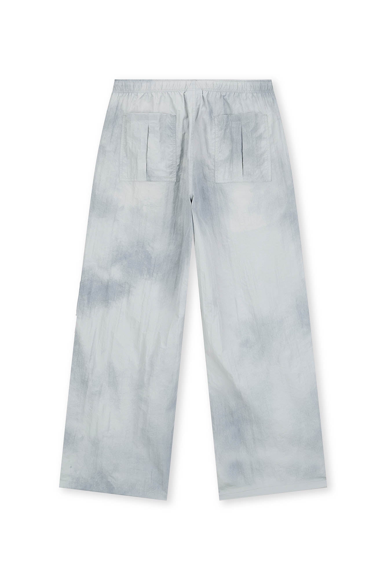 BONELESS Tie-Dye Crinkled Parachute Pants, premium urban and streetwear designers apparel on PROJECTISR.com, BONELESS