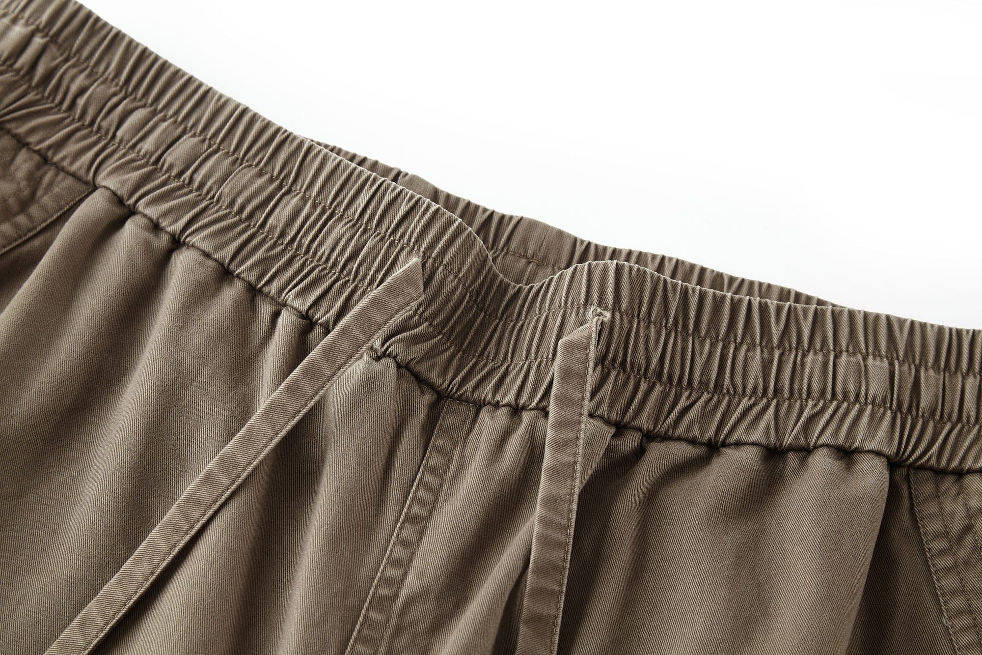 BONELESS Multi-Pocket Pleated Knee Drawstring Pants