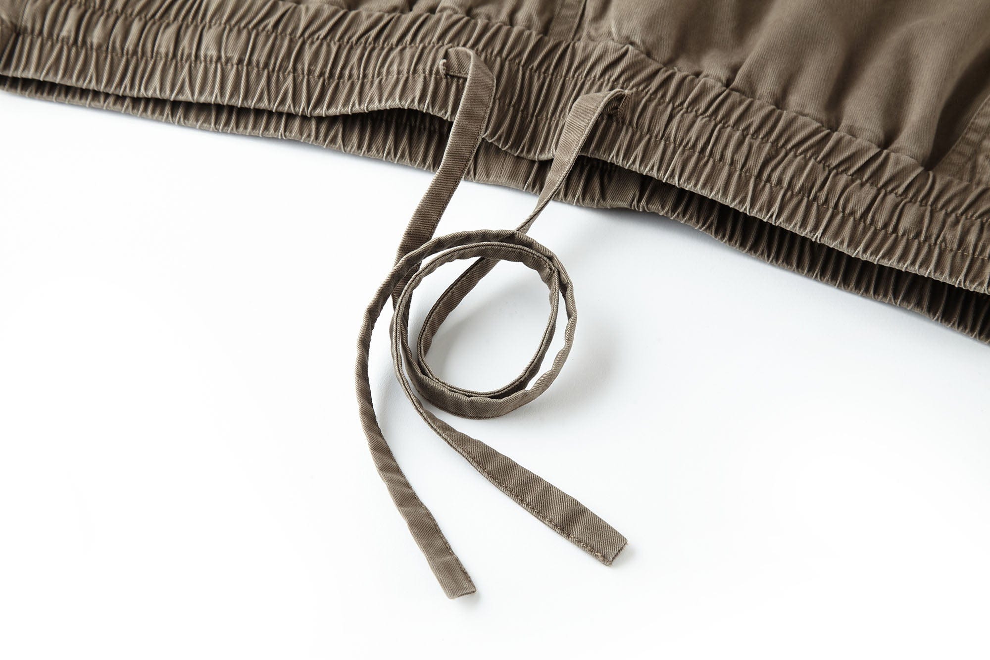 BONELESS Multi-Pocket Pleated Knee Drawstring Pants