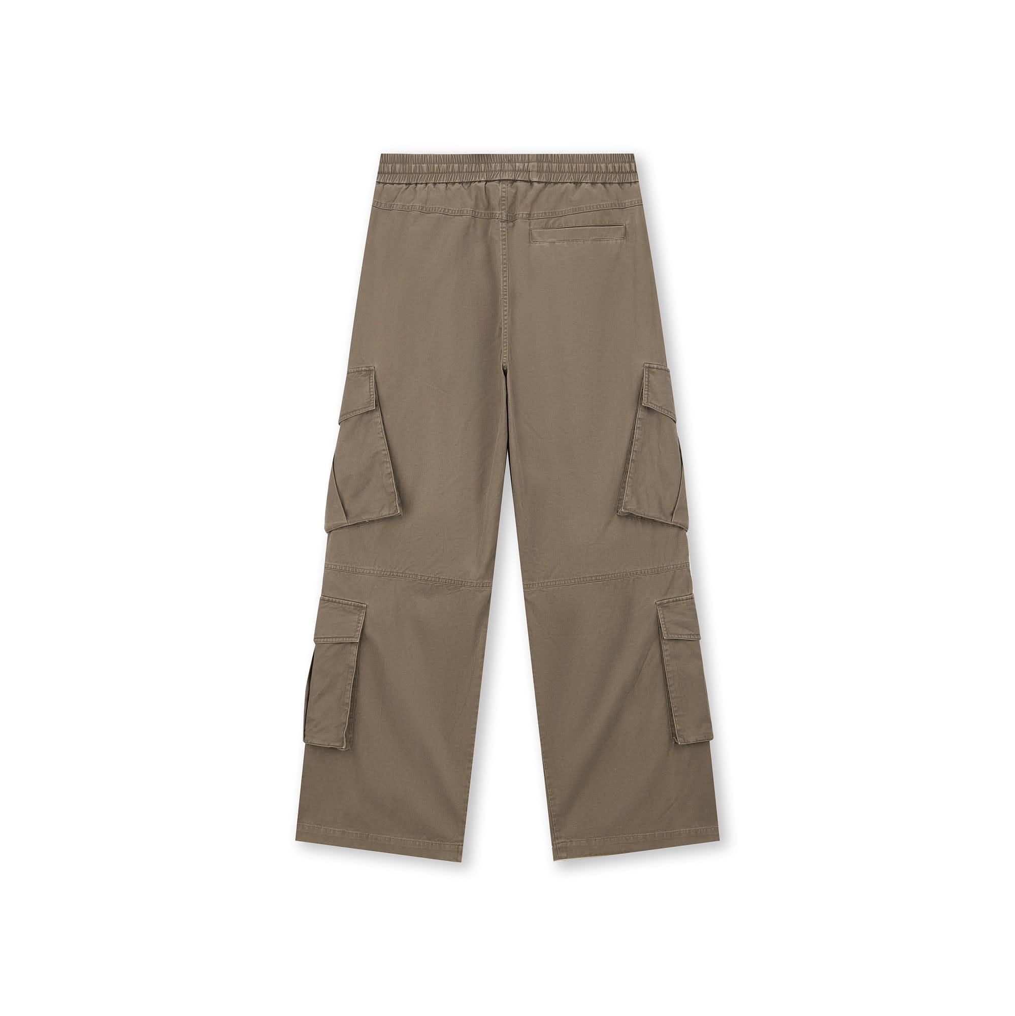 BONELESS Multi-Pocket Pleated Knee Drawstring Pants