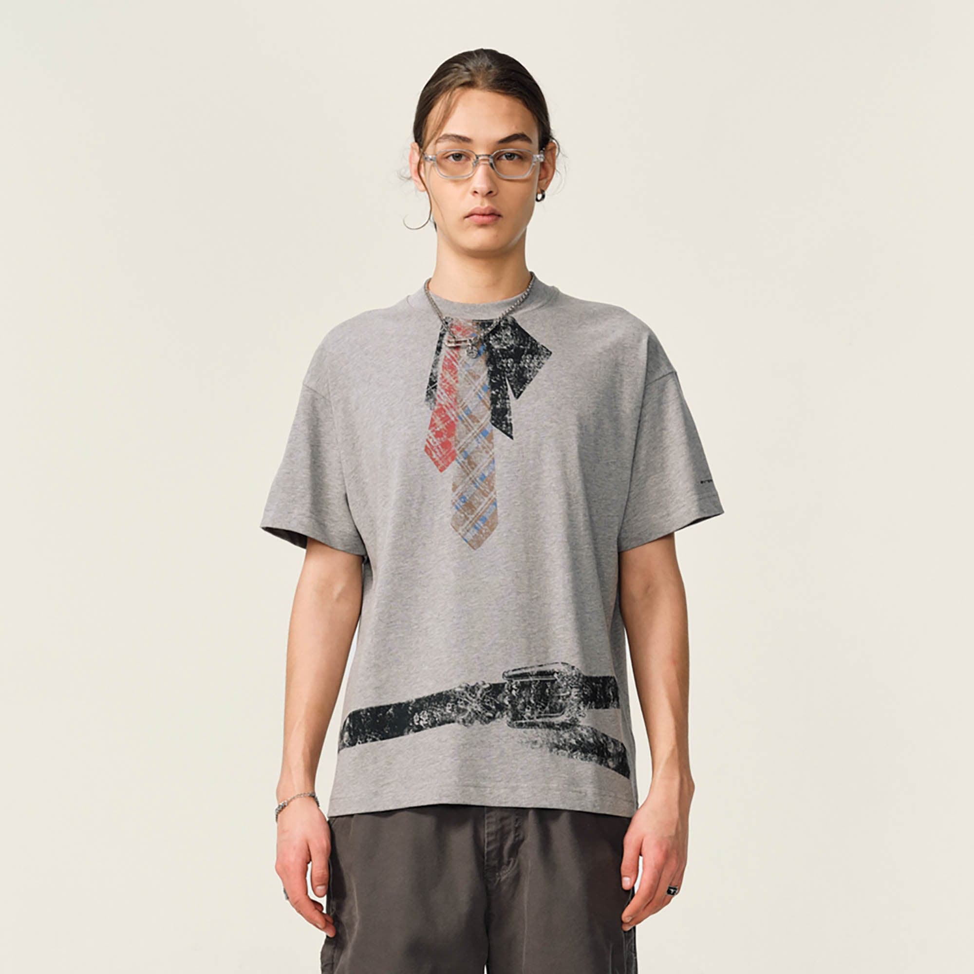 OVDY Tie-Belt Graphic T-Shirt, premium urban and streetwear designers apparel on PROJECTISR.com, OVDY
