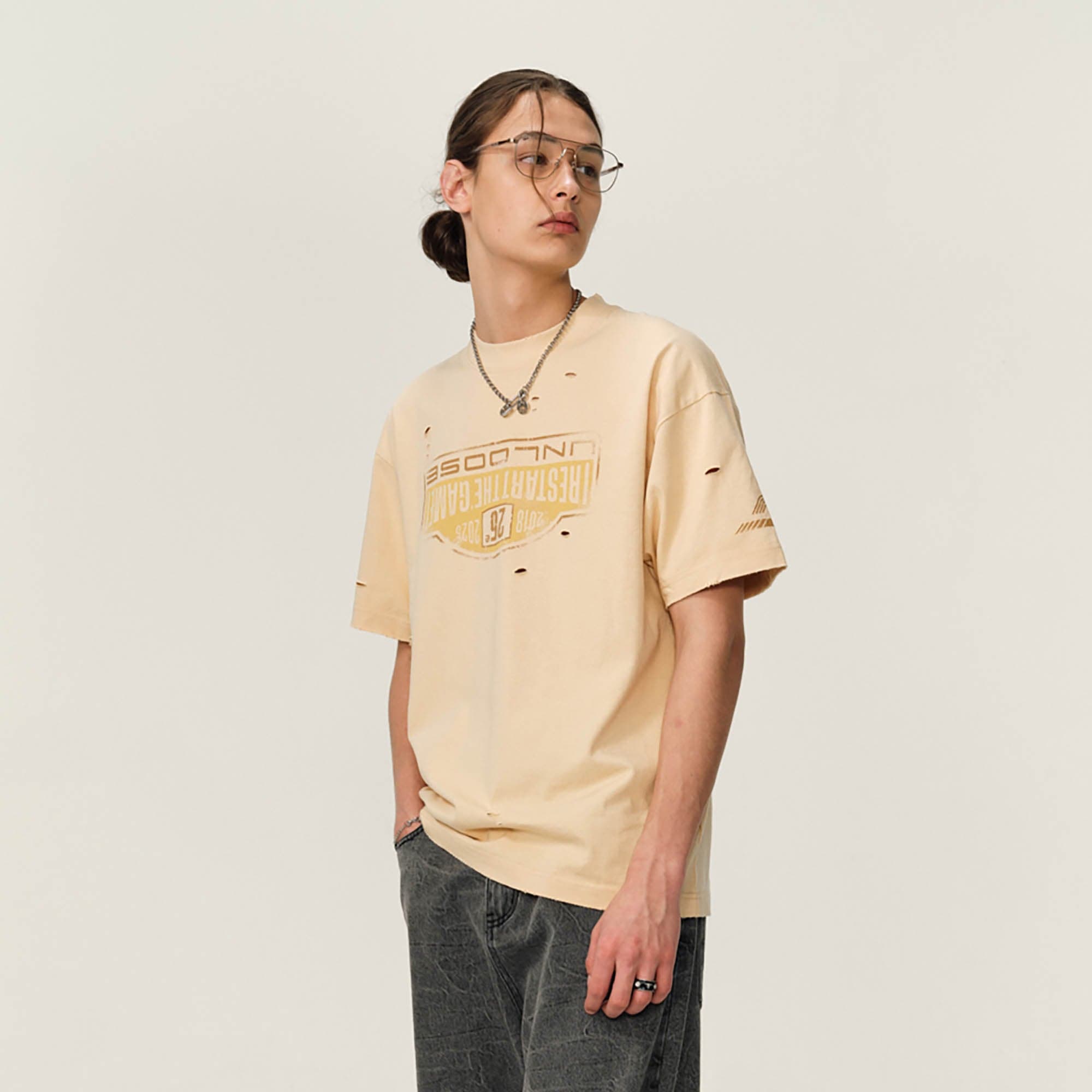 OVDY Retro Distressed Graphic T-Shirt, premium urban and streetwear designers apparel on PROJECTISR.com, OVDY