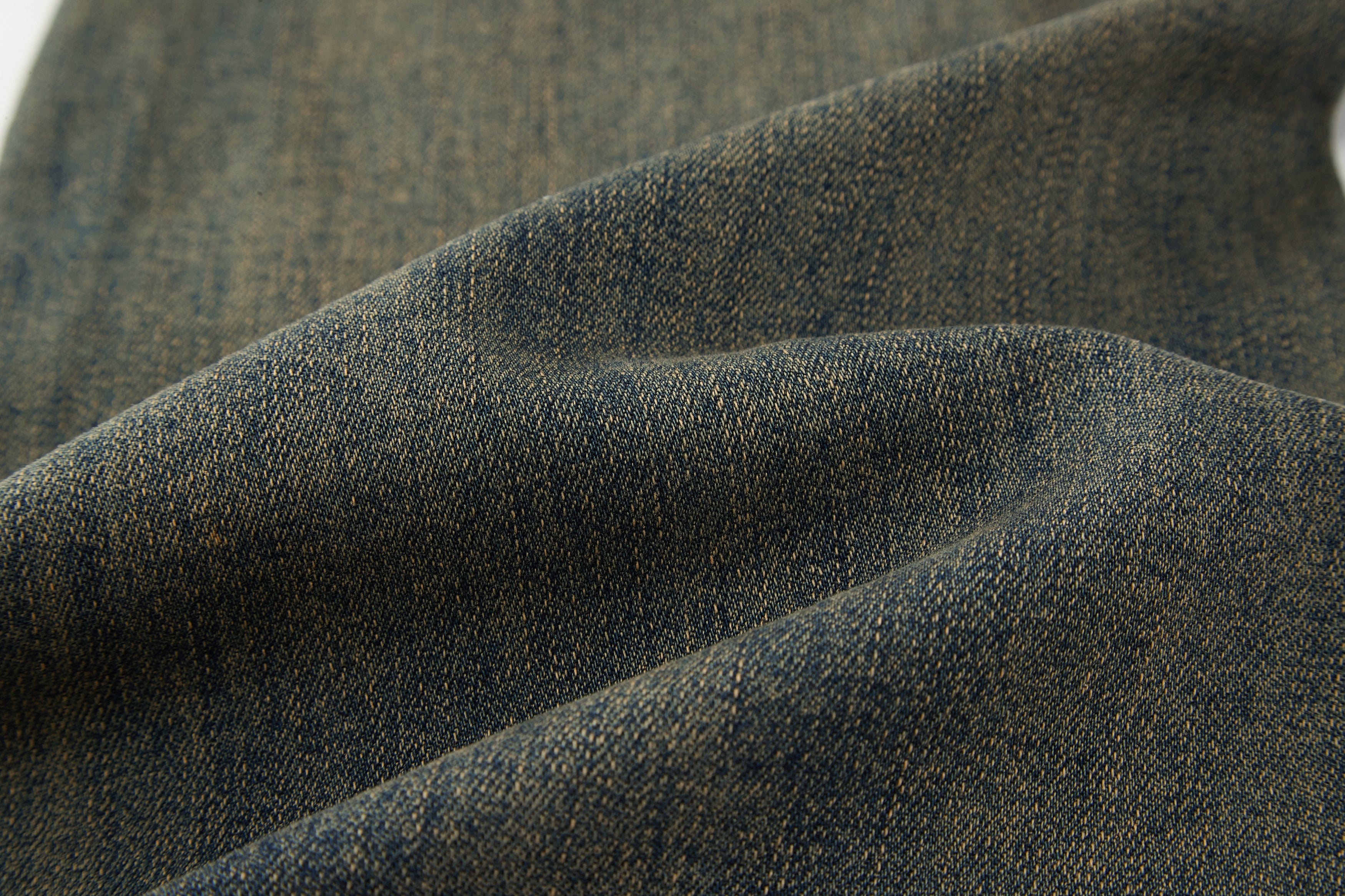 BONELESS Washed Frayed Hem Flared Jeans