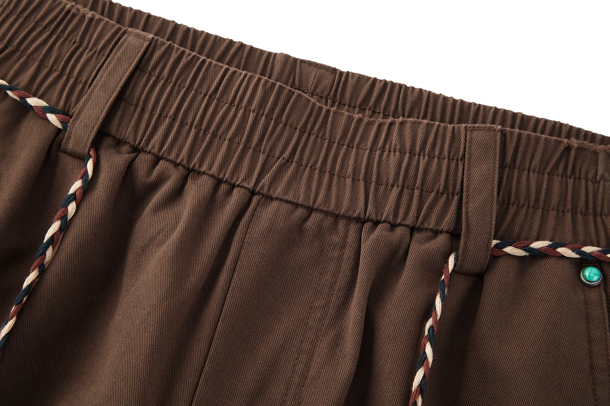 BONELESS Ethnic Embroidered Webbing Beaded Drawstring Pants, premium urban and streetwear designers apparel on PROJECTISR.com, BONELESS