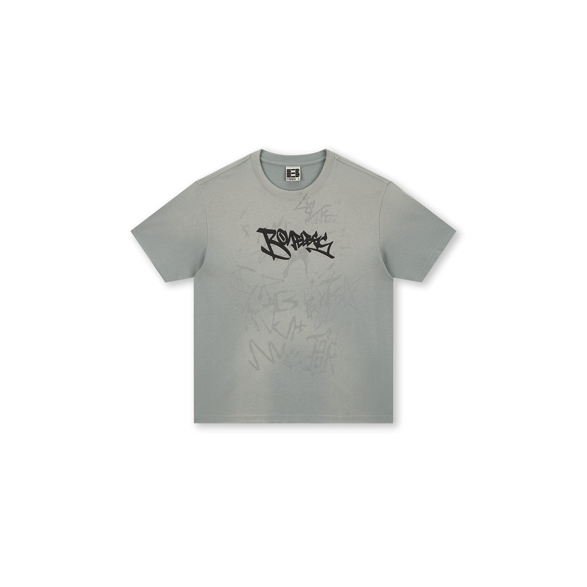 BONELESS Graffiti Distressed Washed T-Shirt, premium urban and streetwear designers apparel on PROJECTISR.com, BONELESS