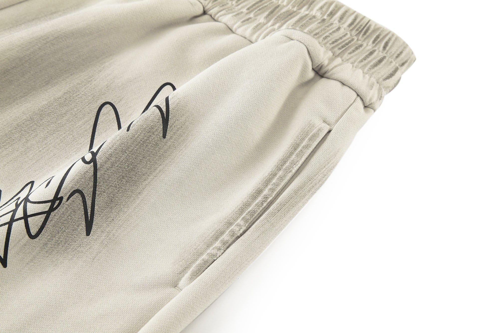 BONELESS Graffiti Distressed Washed Raw-Edge Shorts, premium urban and streetwear designers apparel on PROJECTISR.com, BONELESS