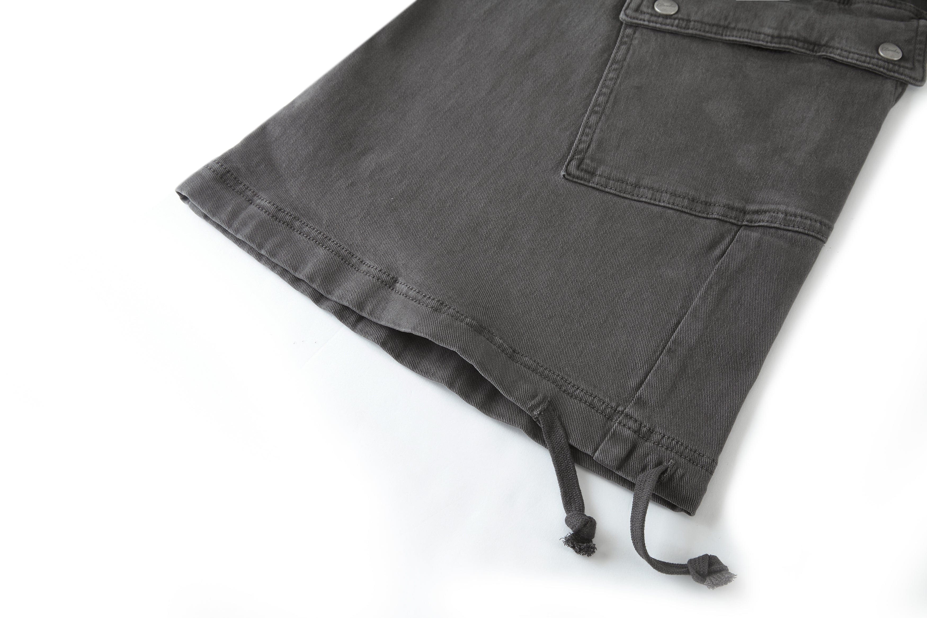 BONELESS Star Patchwork Drawstring Wide-Leg Cargo Pants