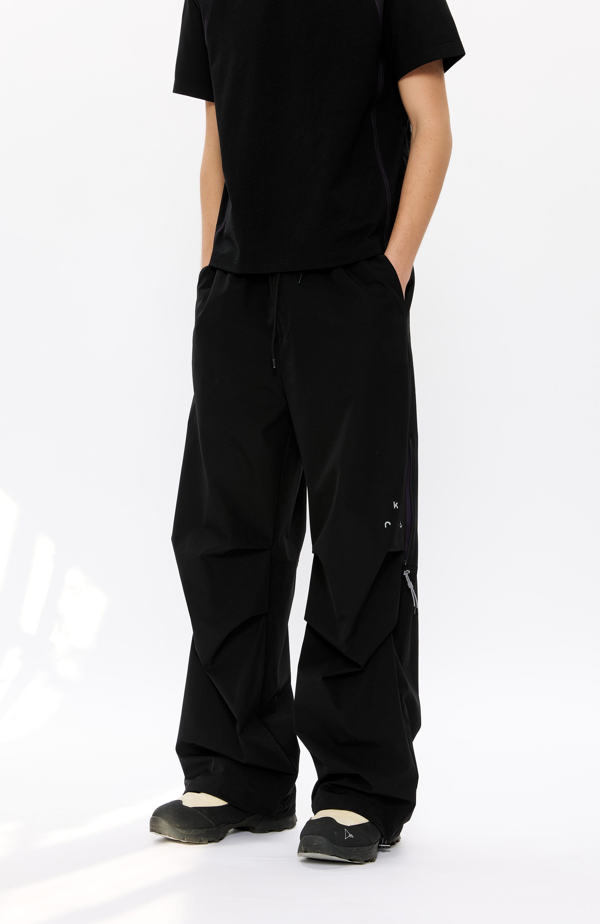 KREATE Parachute Cargo Pants, premium urban and streetwear designers apparel on PROJECTISR.com, KREATE