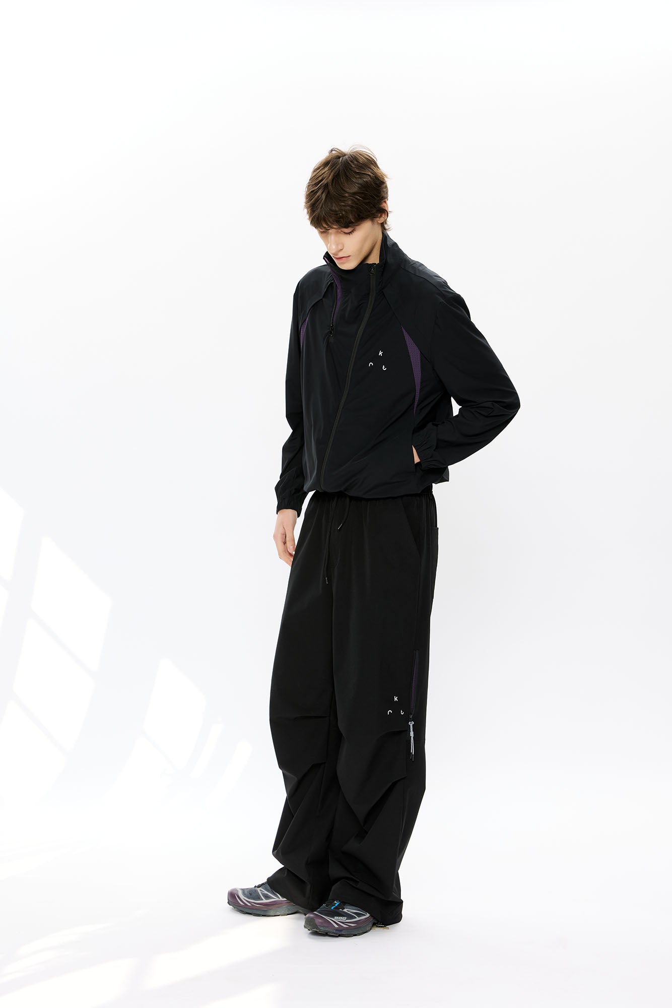 KREATE Asymmetrical Double-Zip High-Neck Hooded Jacket, premium urban and streetwear designers apparel on PROJECTISR.com, KREATE