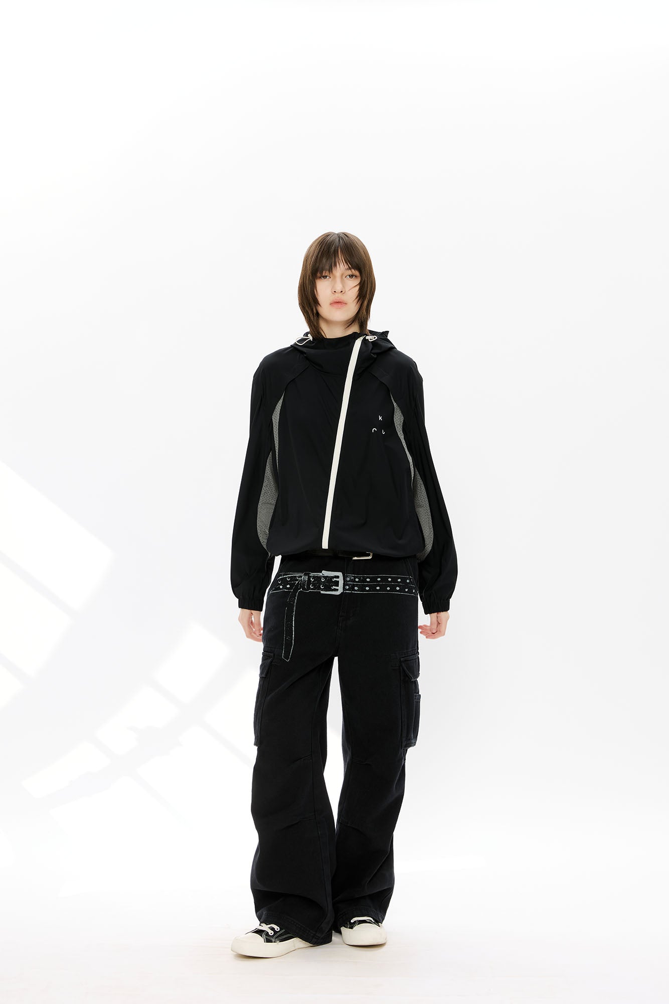 KREATE Washed Belt Graphic Crinkled Cargo Pants, premium urban and streetwear designers apparel on PROJECTISR.com, KREATE