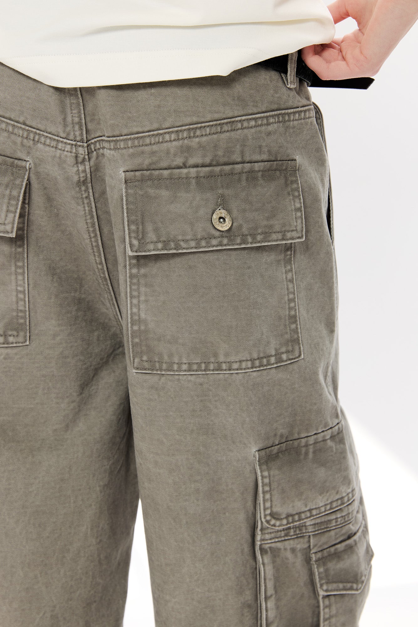 KREATE Washed Pleated Cargo Pants, premium urban and streetwear designers apparel on PROJECTISR.com, KREATE