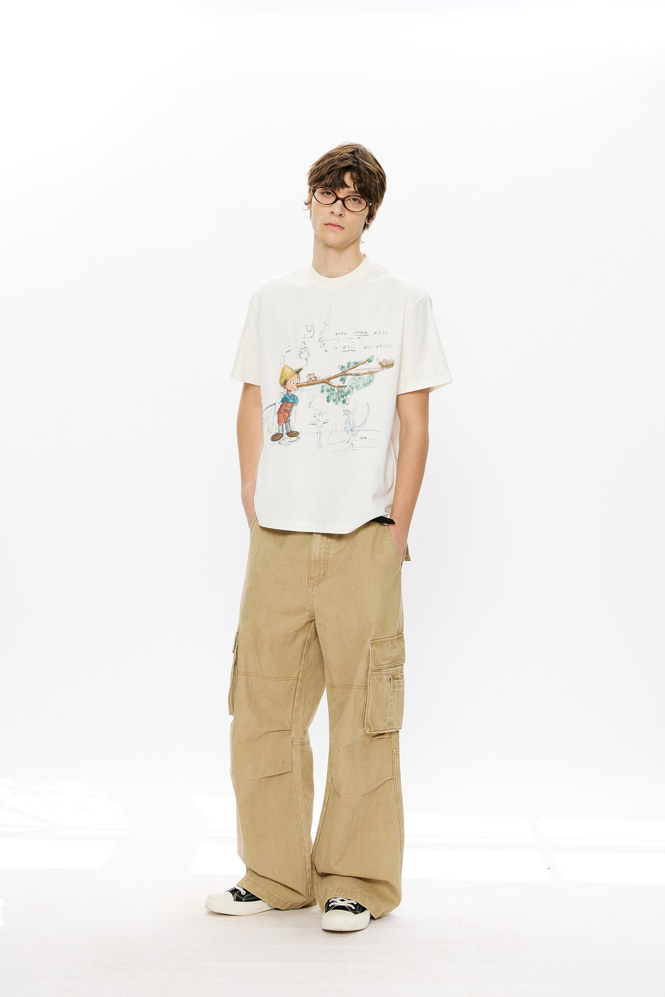 KREATE Washed Pleated Cargo Pants, premium urban and streetwear designers apparel on PROJECTISR.com, KREATE