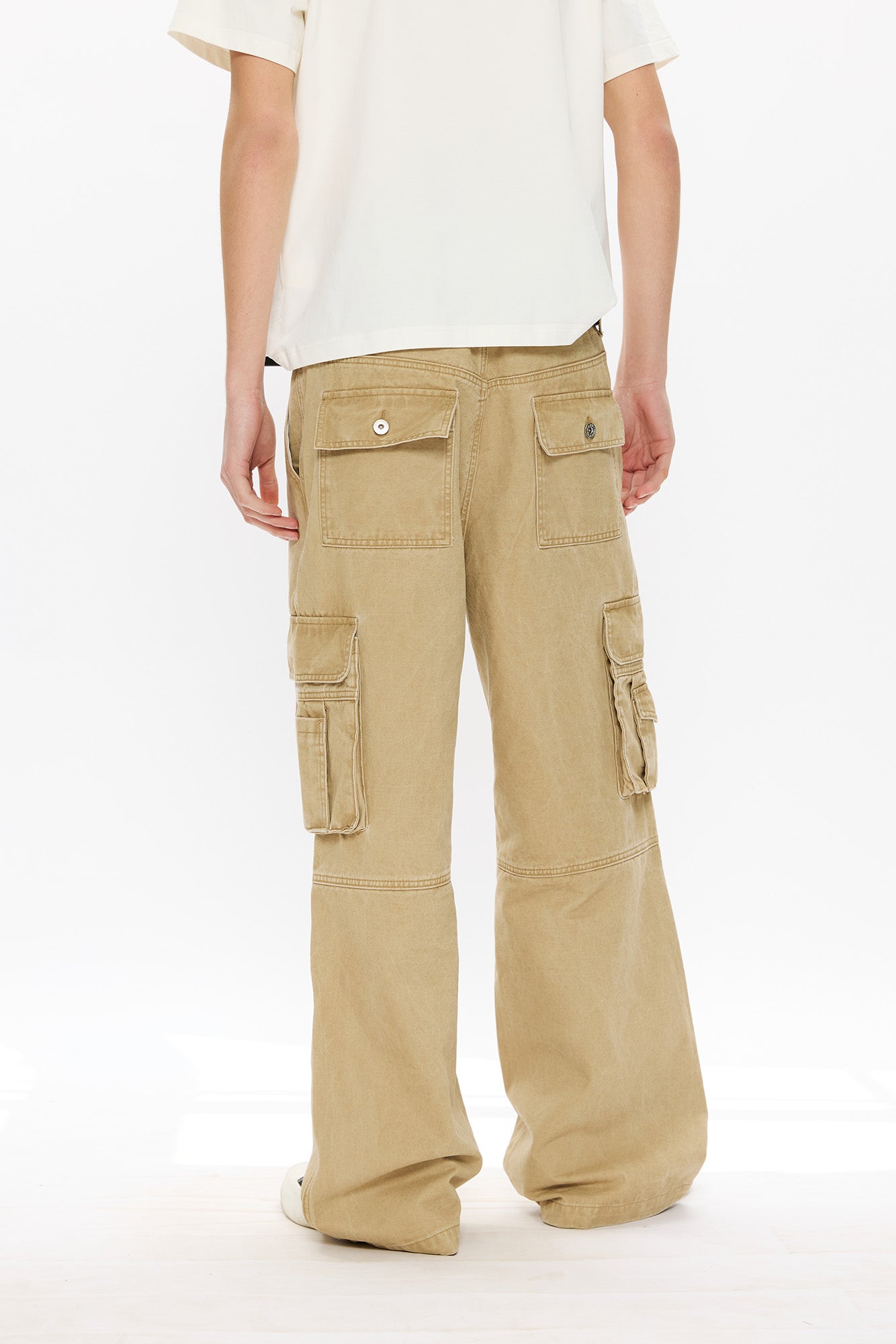 KREATE Washed Pleated Cargo Pants, premium urban and streetwear designers apparel on PROJECTISR.com, KREATE
