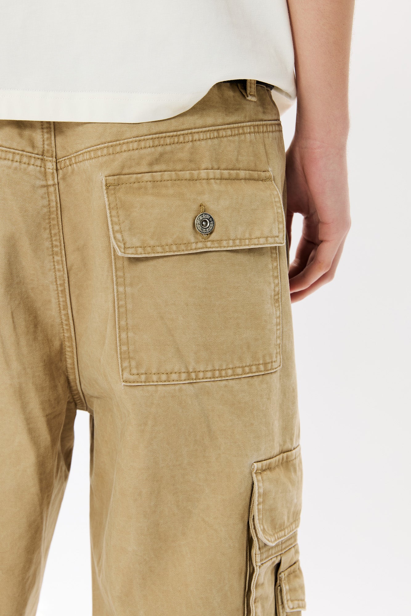 KREATE Washed Pleated Cargo Pants, premium urban and streetwear designers apparel on PROJECTISR.com, KREATE