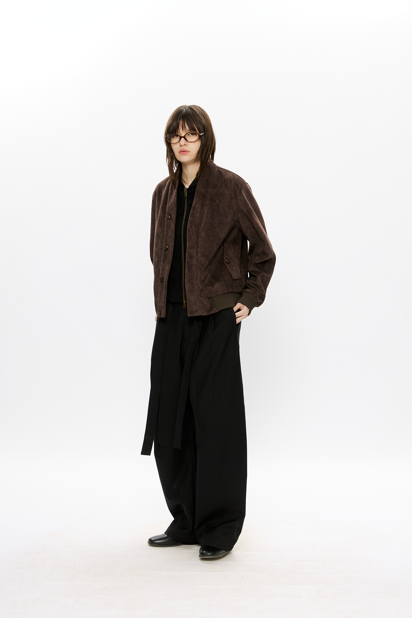 KREATE Faux Layered-Look V-Neck Jacket, premium urban and streetwear designers apparel on PROJECTISR.com, KREATE