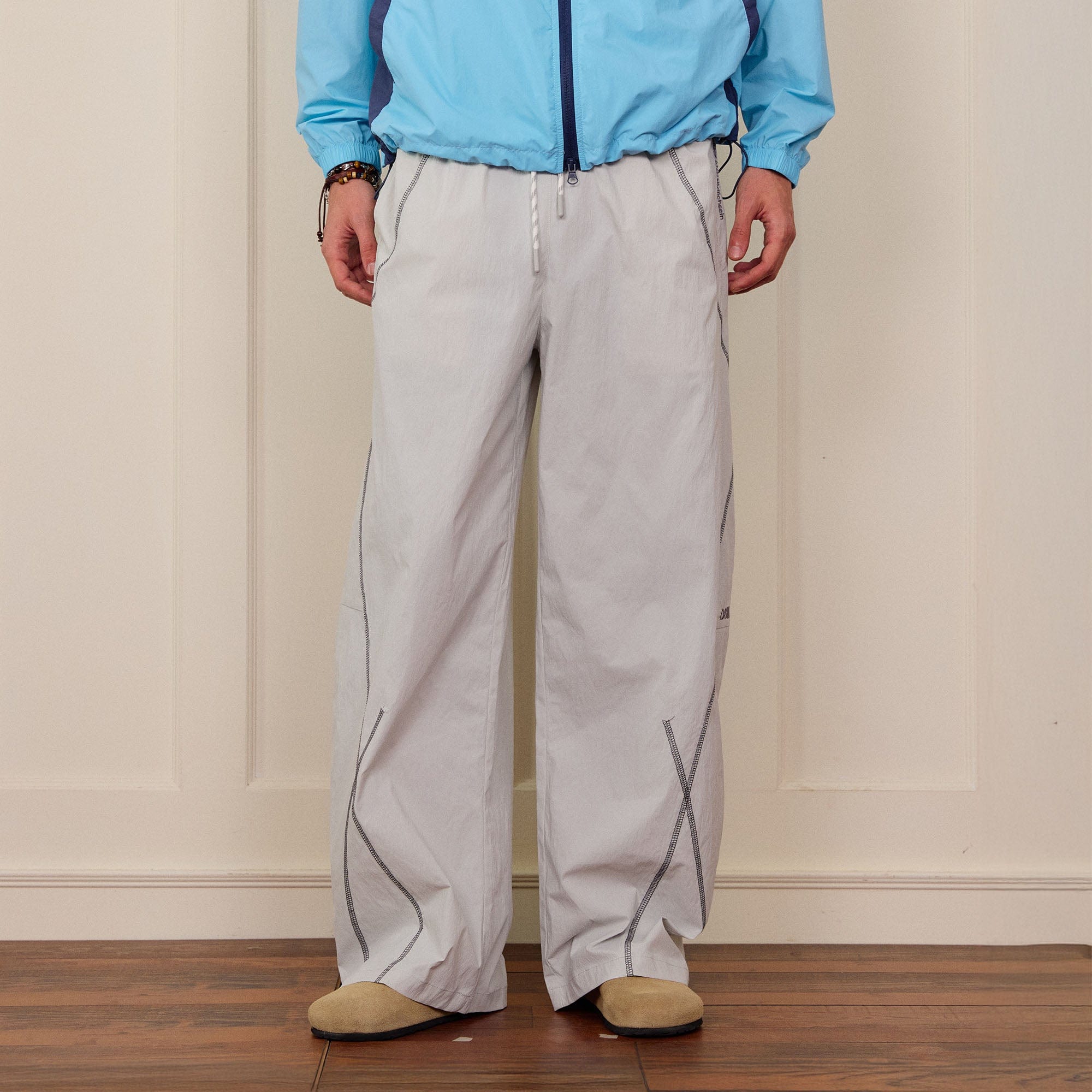 DONSMOKE Contrast Cross Stitch Quick-Dry Pants, premium urban and streetwear designers apparel on PROJECTISR.com, DONSMOKE