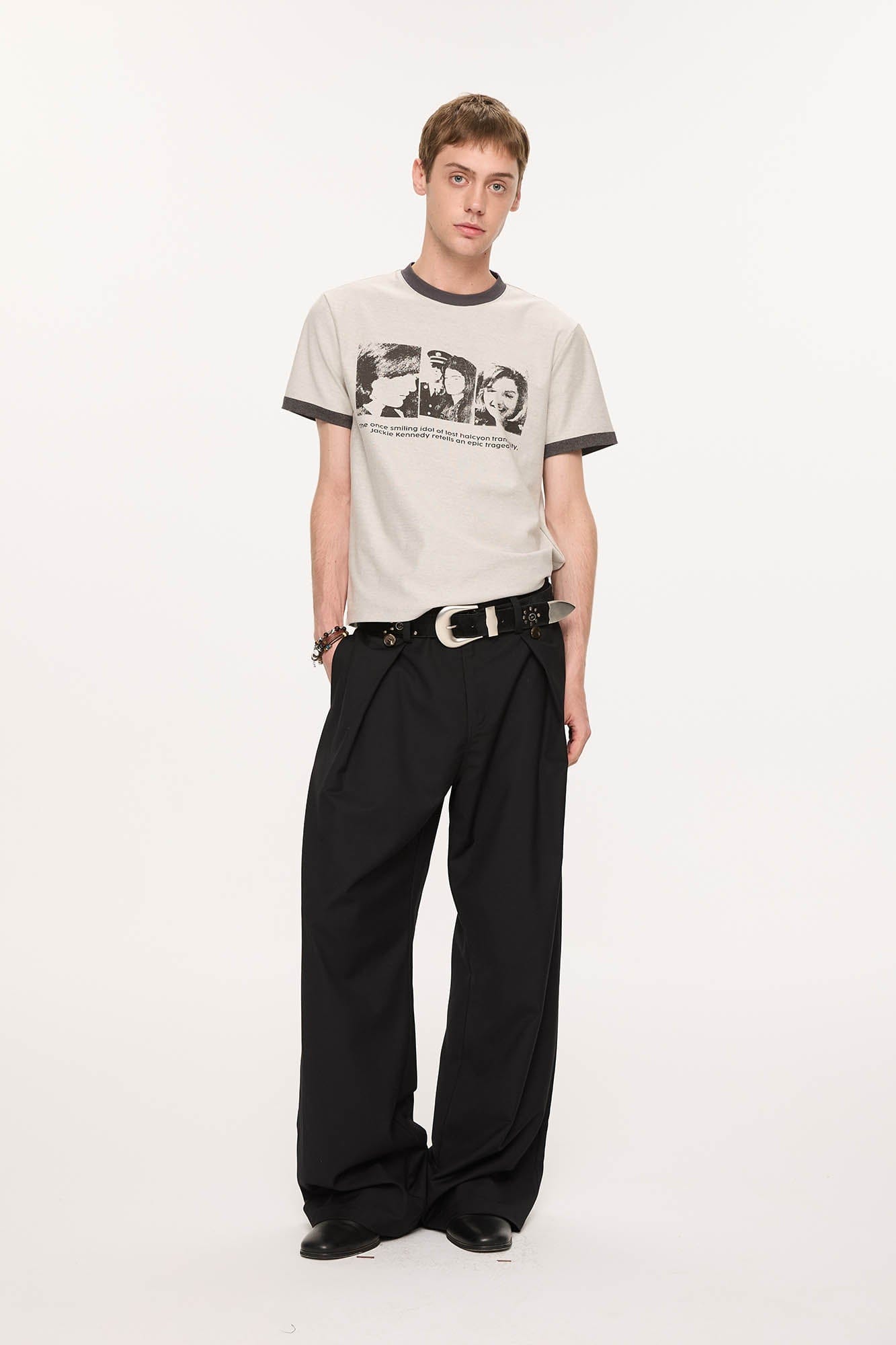 KREATE Inverted Pleats Wide-Leg Trousers