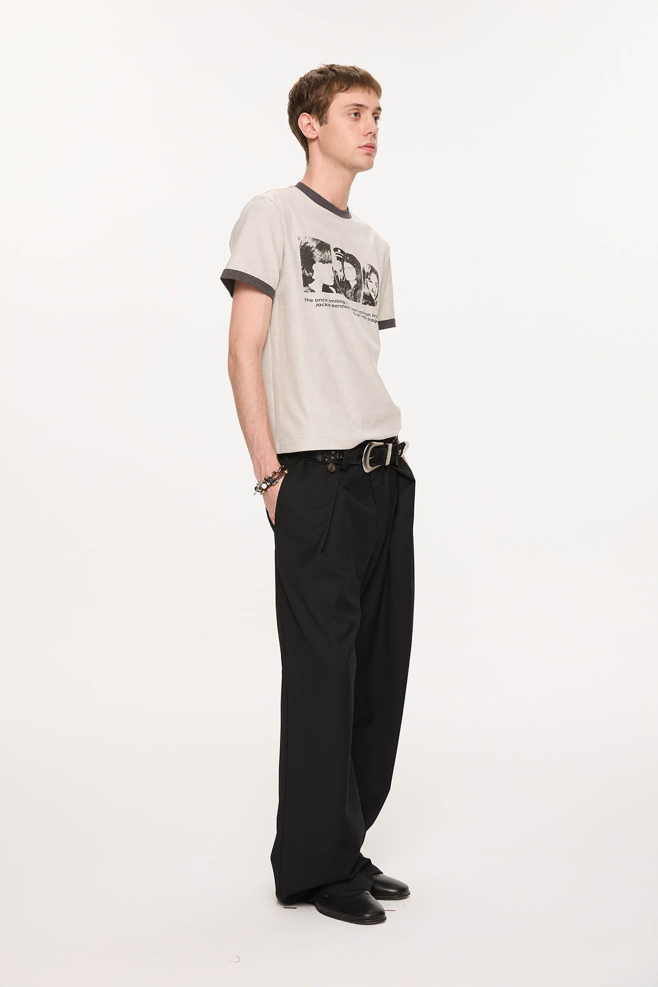KREATE Inverted Pleats Wide-Leg Trousers