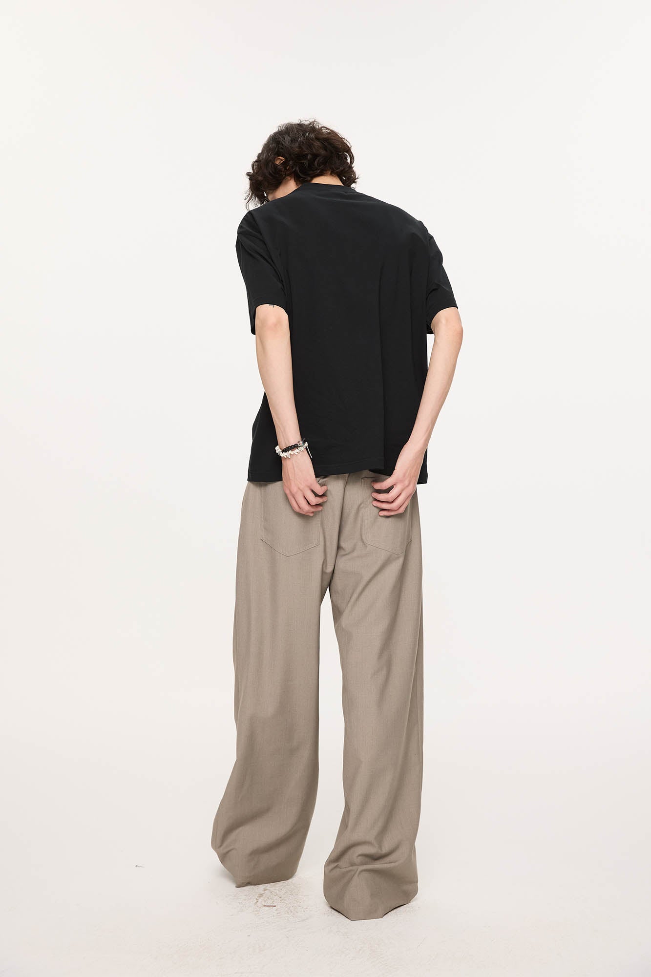 KREATE Inverted Pleats Wide-Leg Trousers
