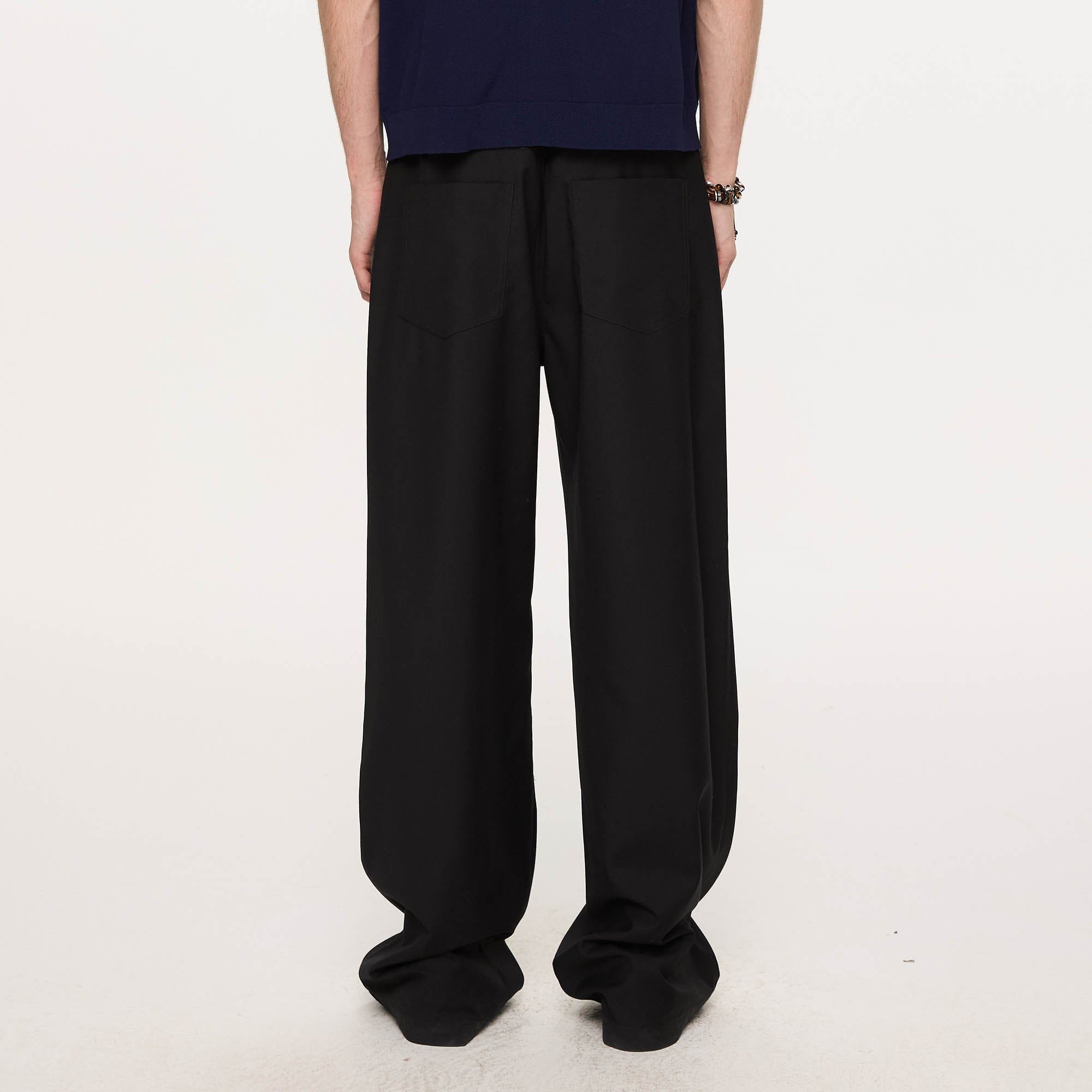 KREATE Inverted Pleats Wide-Leg Trousers