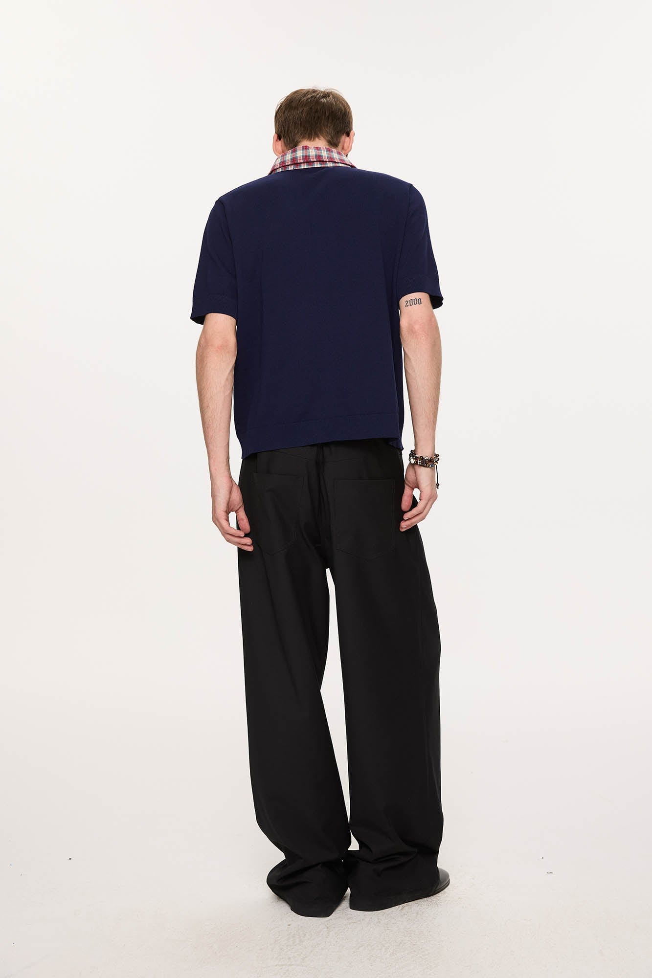 KREATE Inverted Pleats Wide-Leg Trousers