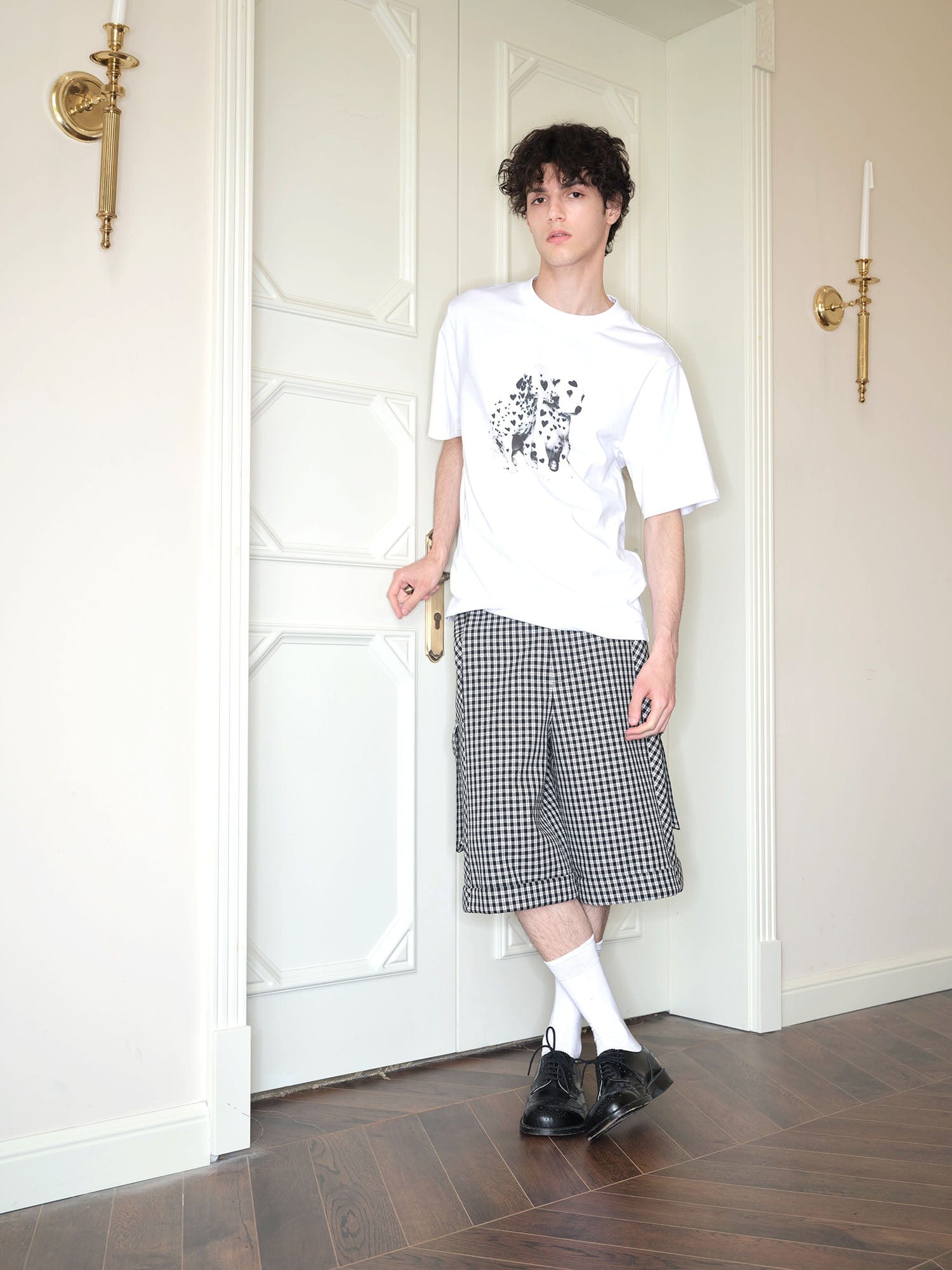 SOURPLUM Heart Dalmatian Graphic T-Shirt, premium urban and streetwear designers apparel on PROJECTISR.com, SOURPLUM
