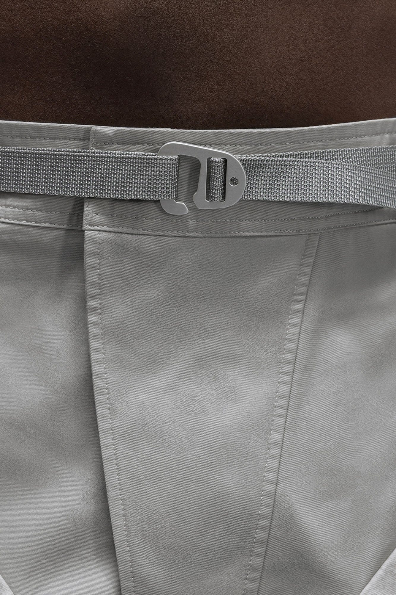 XIPHEVIL Washed Contrast Panel Pocket Utility Shorts Gray, premium urban and streetwear designers apparel on PROJECTISR.com, XIPHEVIL