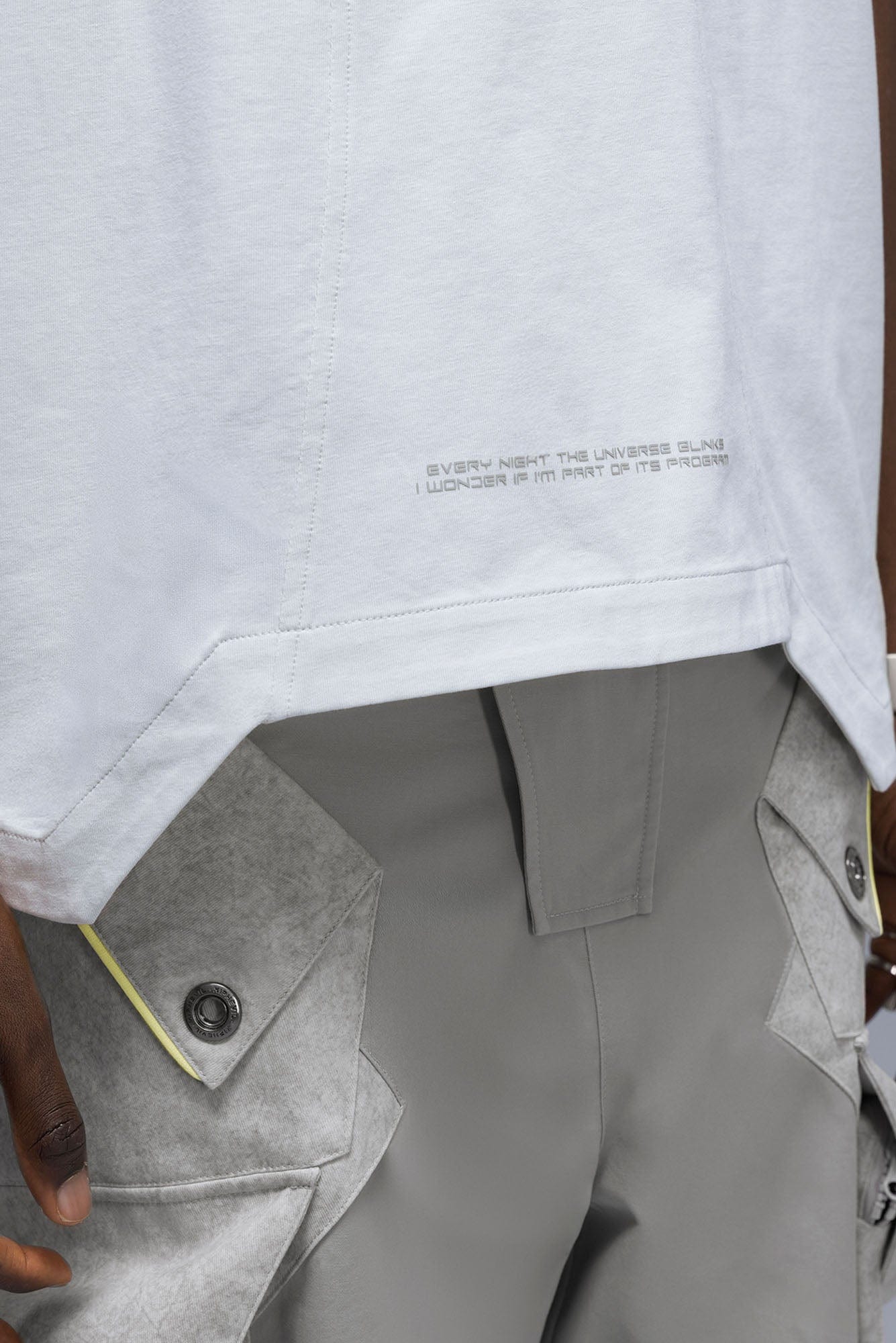 XIPHEVIL Curve Spliced Quick-Dry Sorona T-Shirt Ice