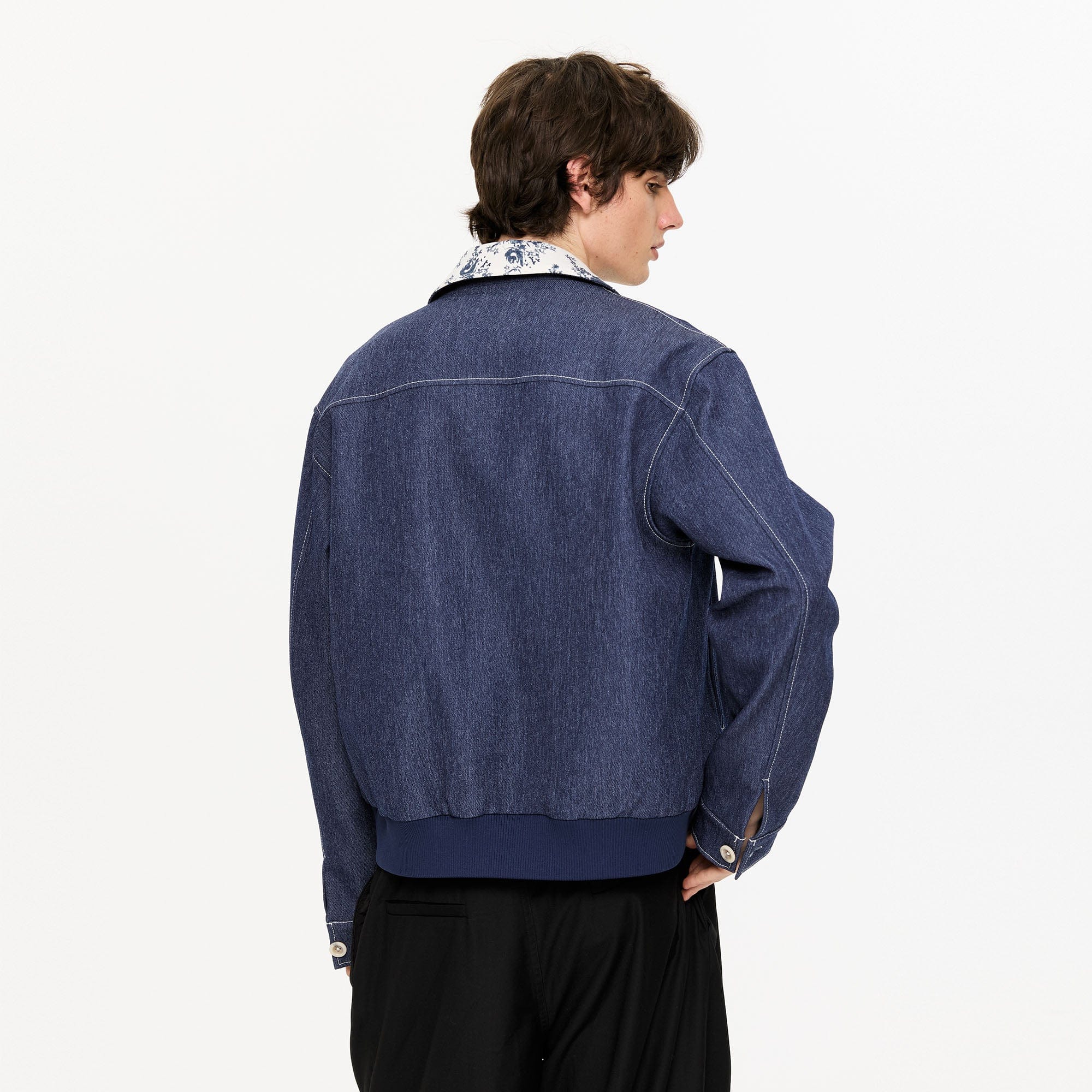 KREATE Contrast Floral Collar Jacket, premium urban and streetwear designers apparel on PROJECTISR.com, KREATE